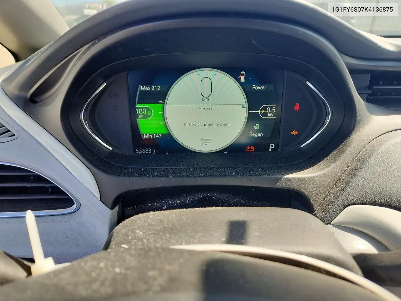 2019 Chevrolet Bolt Ev Lt VIN: 1G1FY6S07K4136875 Lot: 59899896