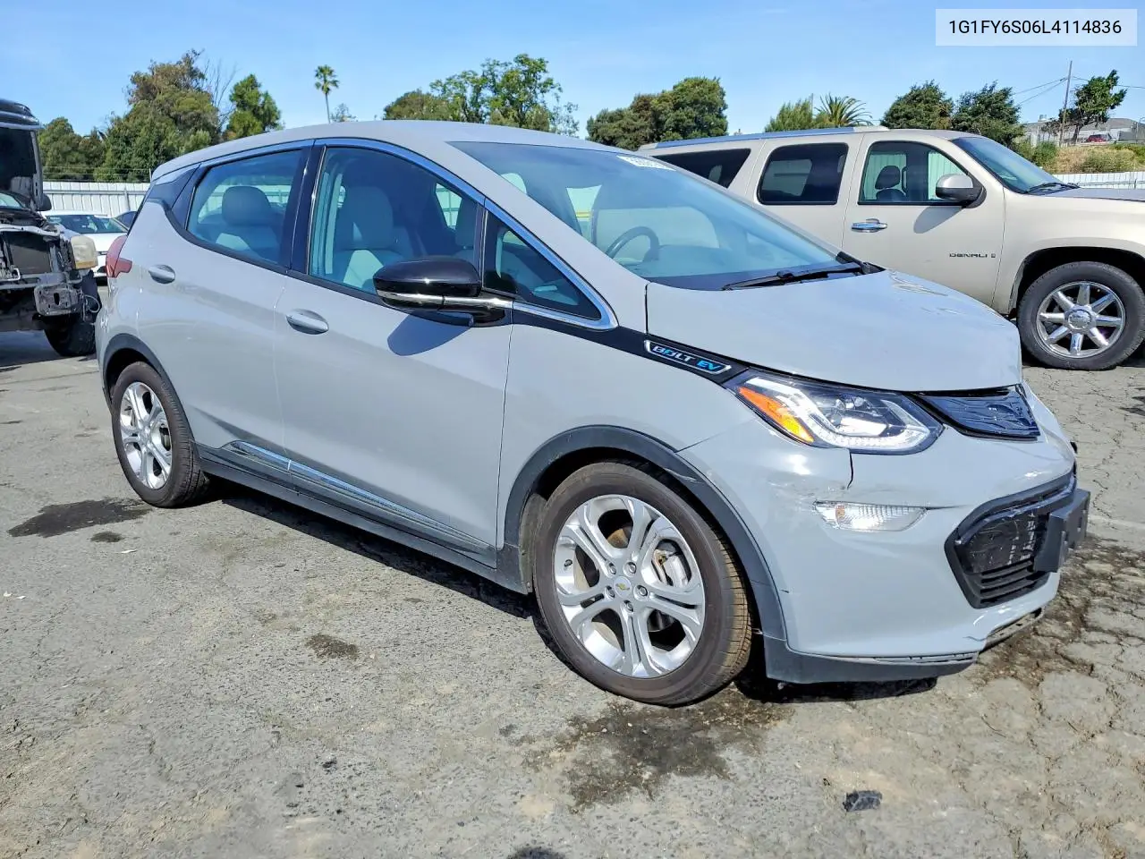 2020 Chevrolet Bolt Ev Lt VIN: 1G1FY6S06L4114836 Lot: 56606166