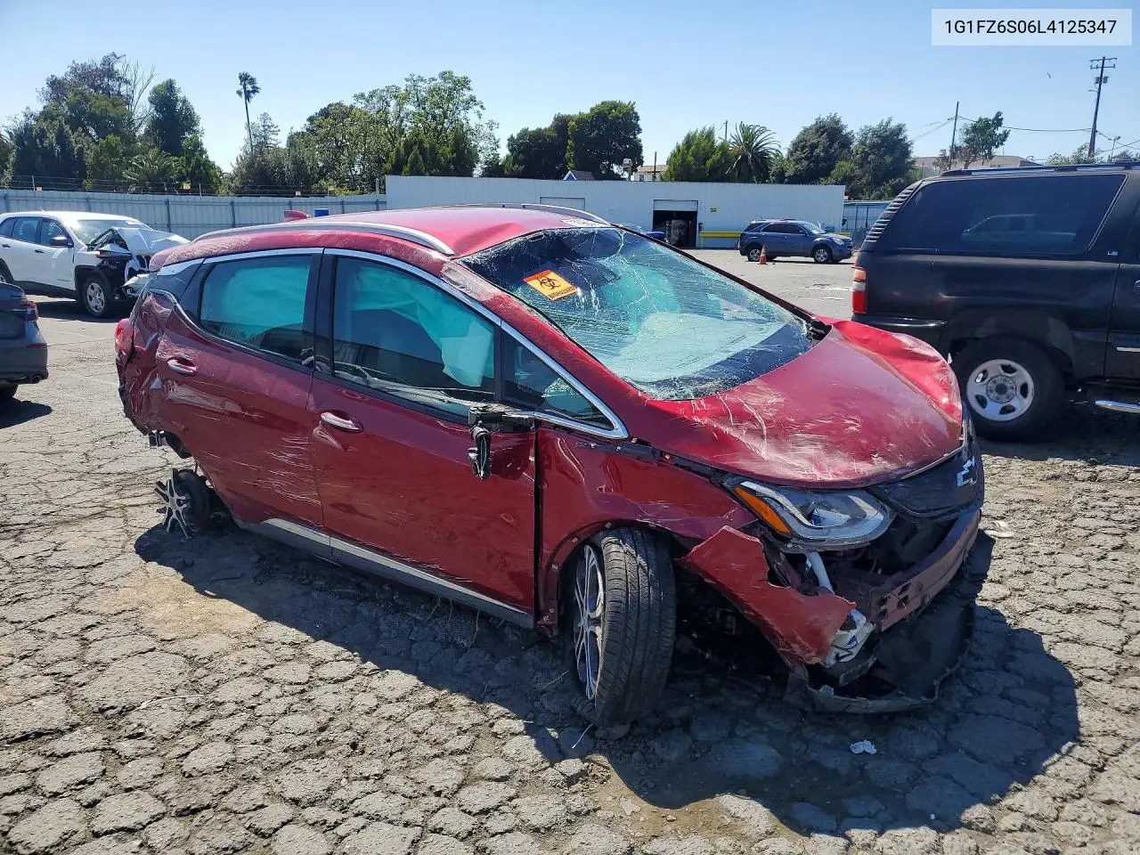 2020 Chevrolet Bolt Ev Premier VIN: 1G1FZ6S06L4125347 Lot: 57090556