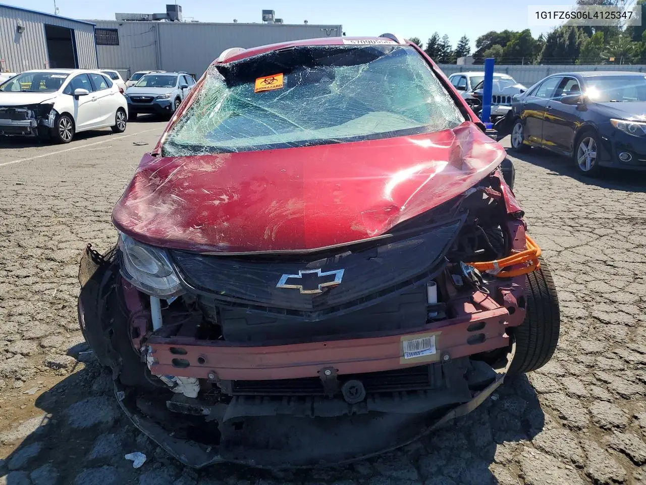 2020 Chevrolet Bolt Ev Premier VIN: 1G1FZ6S06L4125347 Lot: 57090556