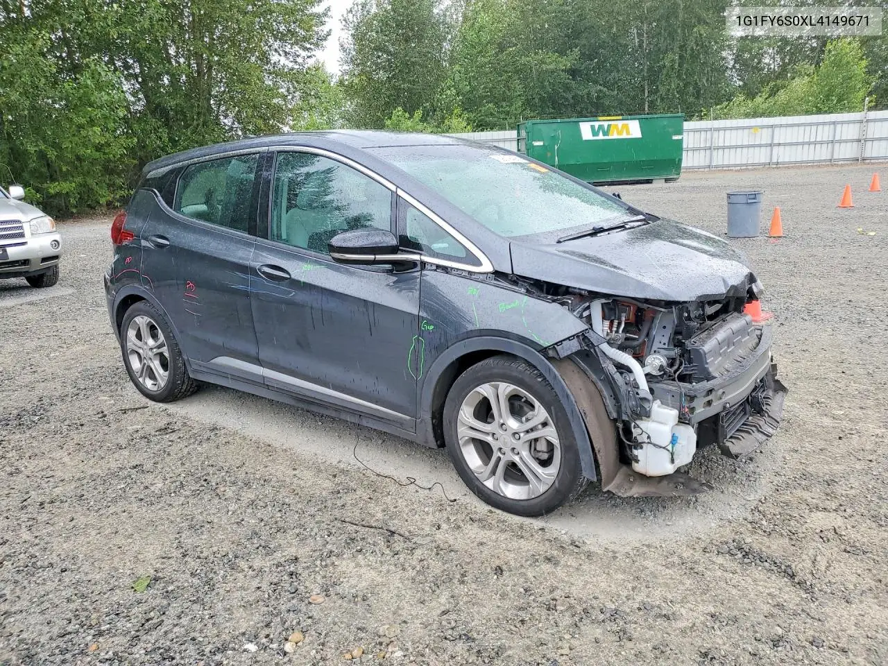 2020 Chevrolet Bolt Ev Lt VIN: 1G1FY6S0XL4149671 Lot: 59019436