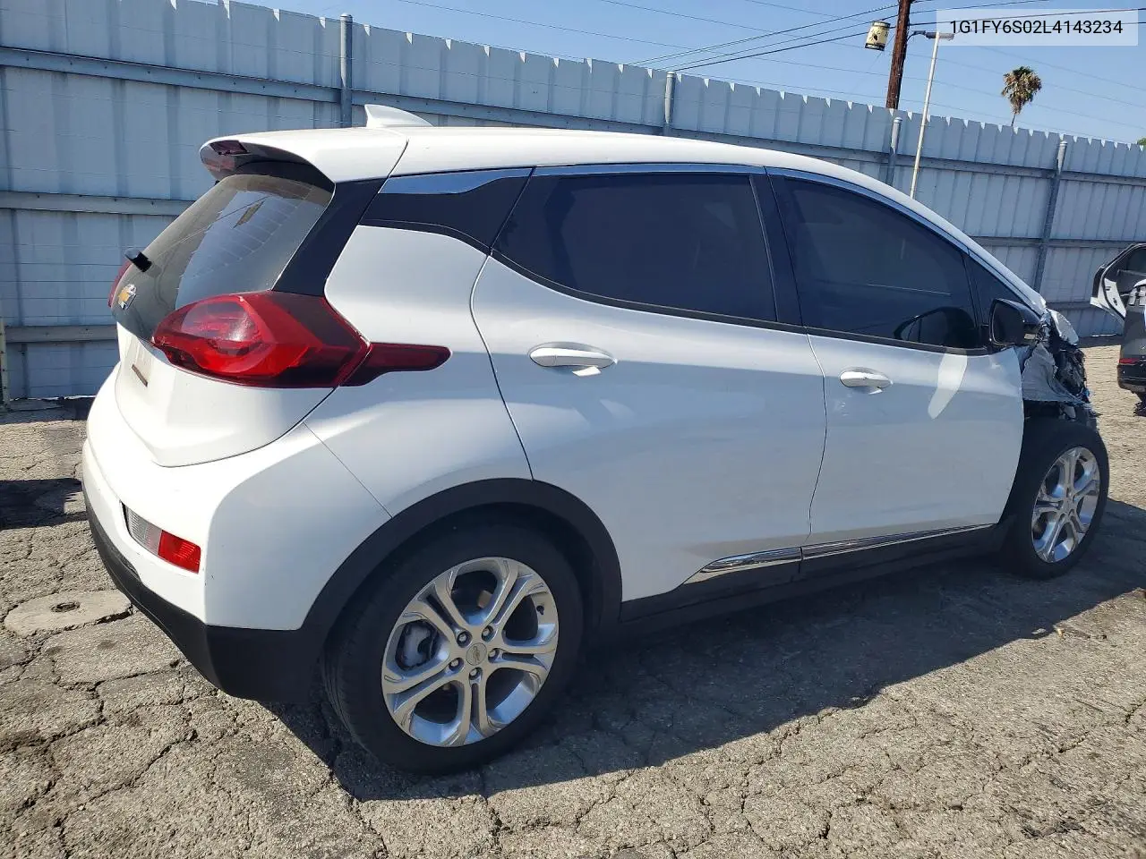 2020 Chevrolet Bolt Ev Lt VIN: 1G1FY6S02L4143234 Lot: 59173216