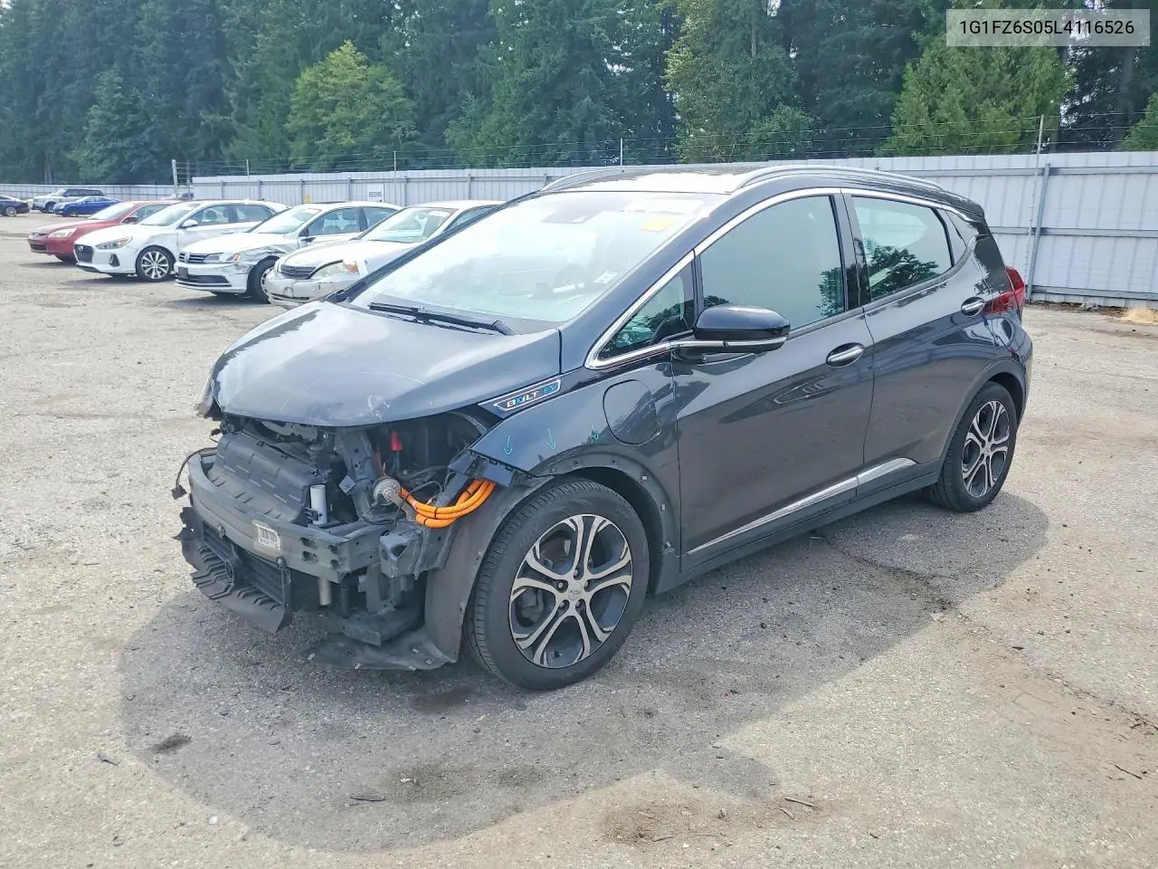 2020 Chevrolet Bolt Ev Premier VIN: 1G1FZ6S05L4116526 Lot: 61957006