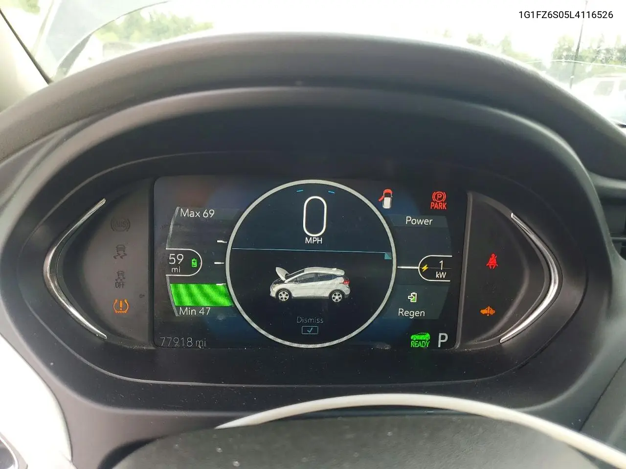 2020 Chevrolet Bolt Ev Premier VIN: 1G1FZ6S05L4116526 Lot: 61957006