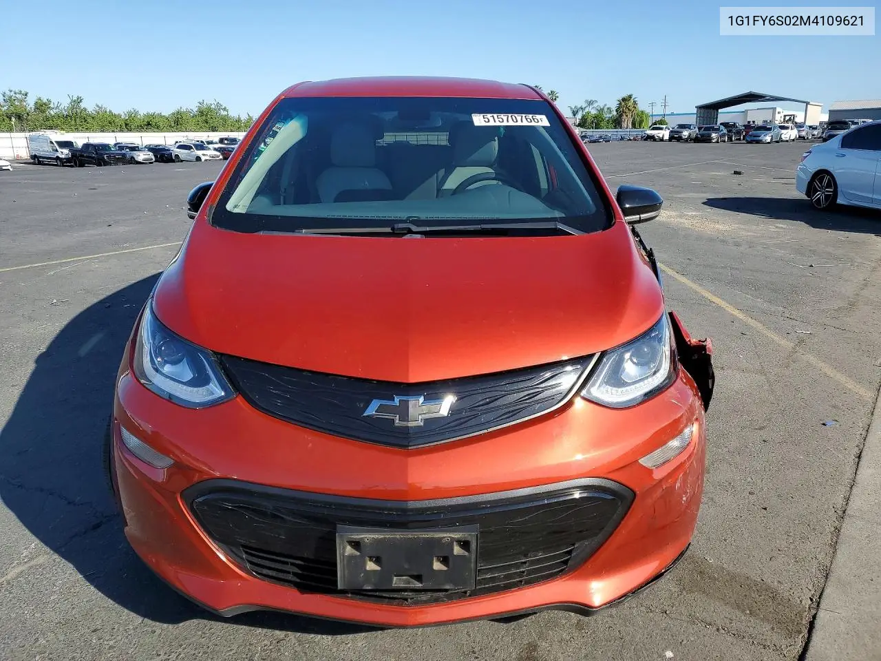 2021 Chevrolet Bolt Ev Lt VIN: 1G1FY6S02M4109621 Lot: 51570766