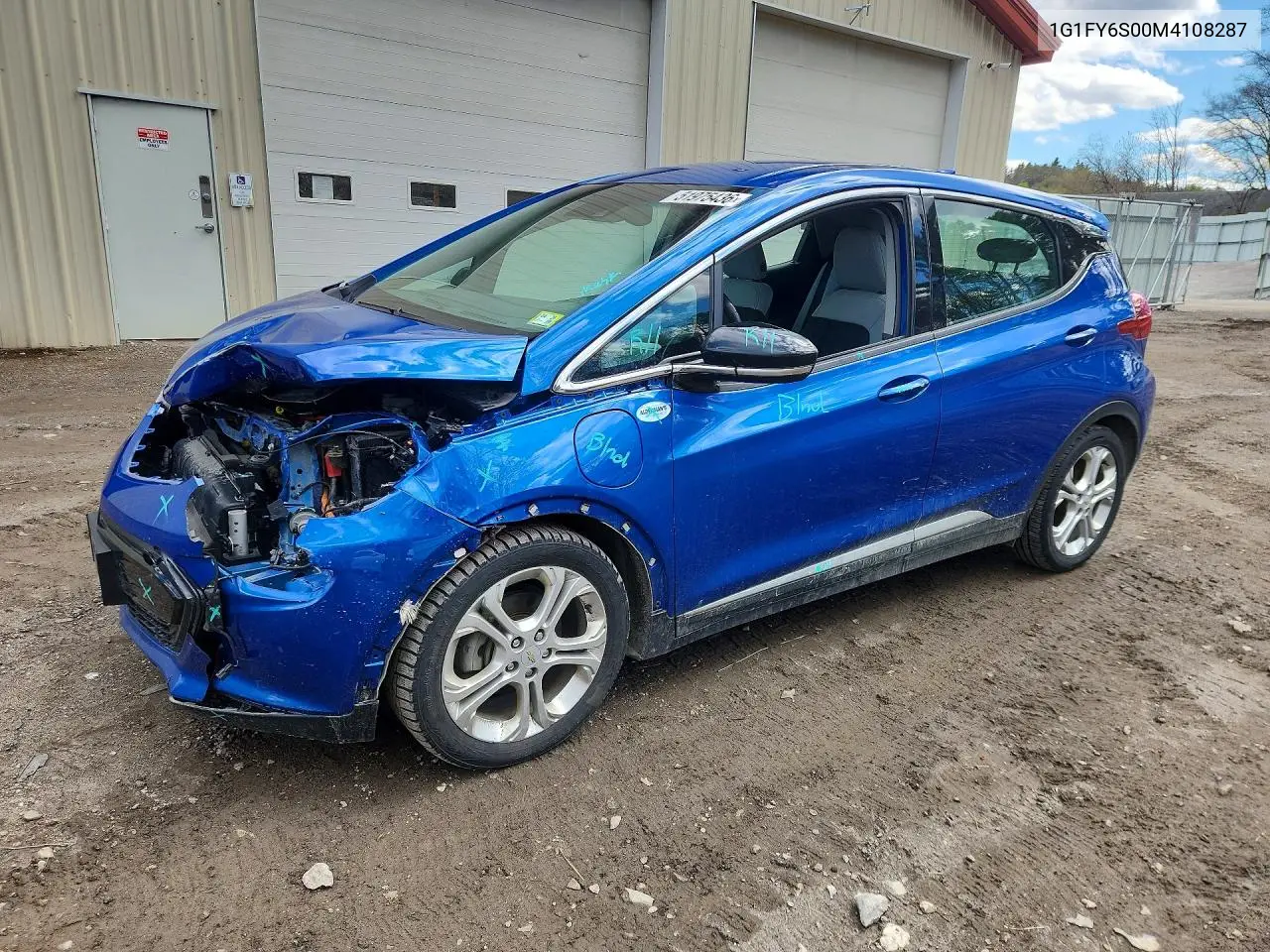 2021 Chevrolet Bolt Ev Lt VIN: 1G1FY6S00M4108287 Lot: 51975436