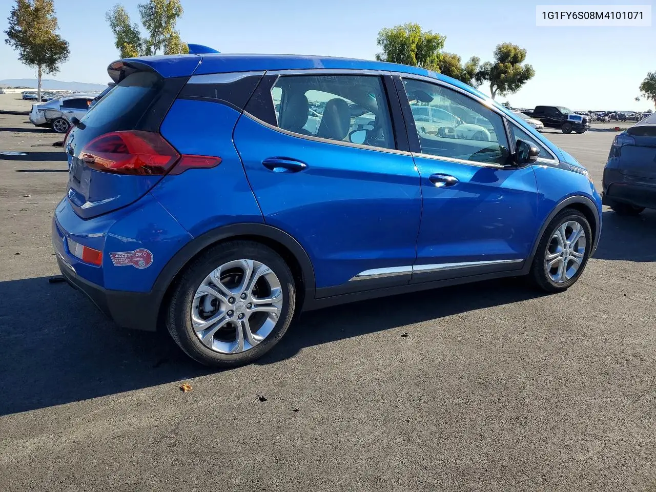 2021 Chevrolet Bolt Ev Lt VIN: 1G1FY6S08M4101071 Lot: 53802166