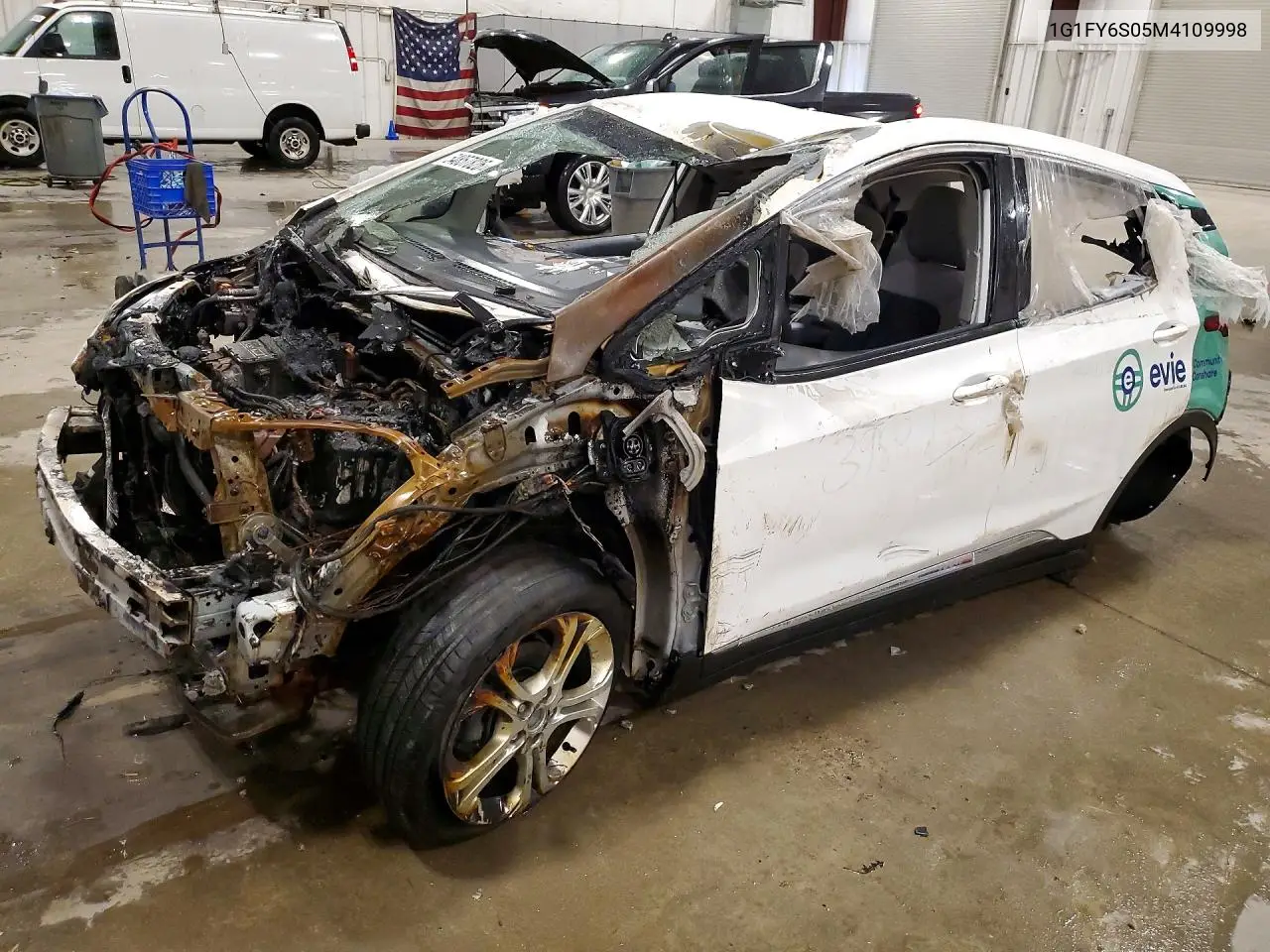 2021 Chevrolet Bolt Ev Lt VIN: 1G1FY6S05M4109998 Lot: 54857826