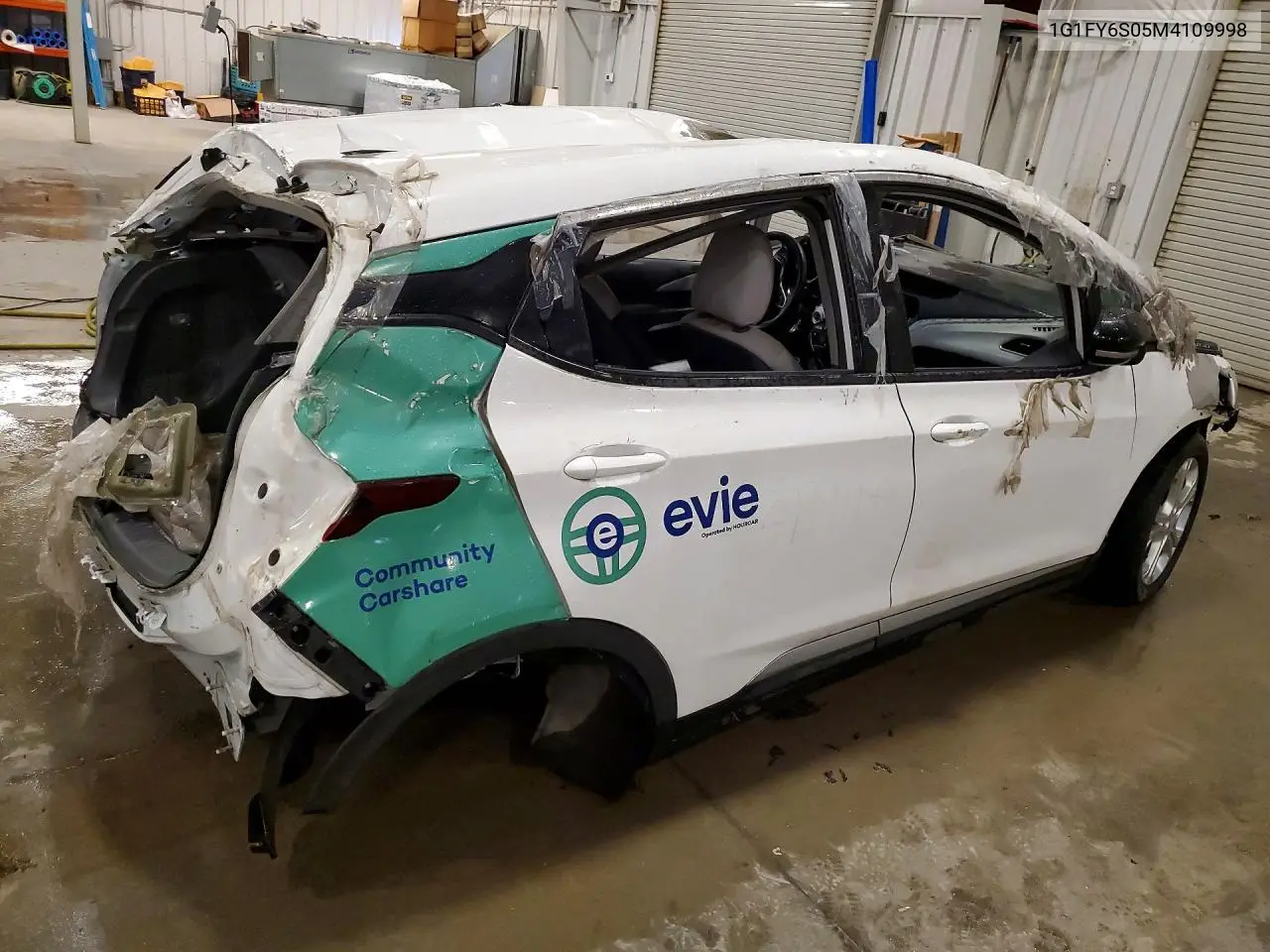 2021 Chevrolet Bolt Ev Lt VIN: 1G1FY6S05M4109998 Lot: 54857826