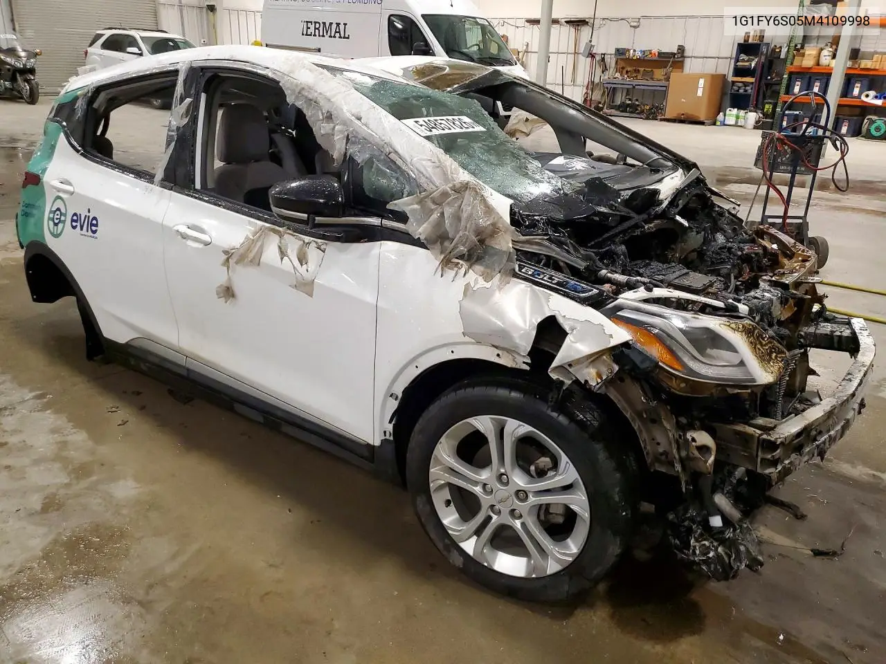 2021 Chevrolet Bolt Ev Lt VIN: 1G1FY6S05M4109998 Lot: 54857826