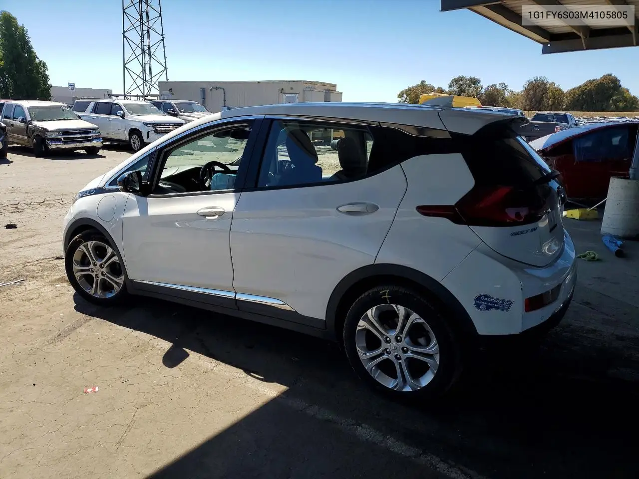 2021 Chevrolet Bolt Ev Lt VIN: 1G1FY6S03M4105805 Lot: 59701816