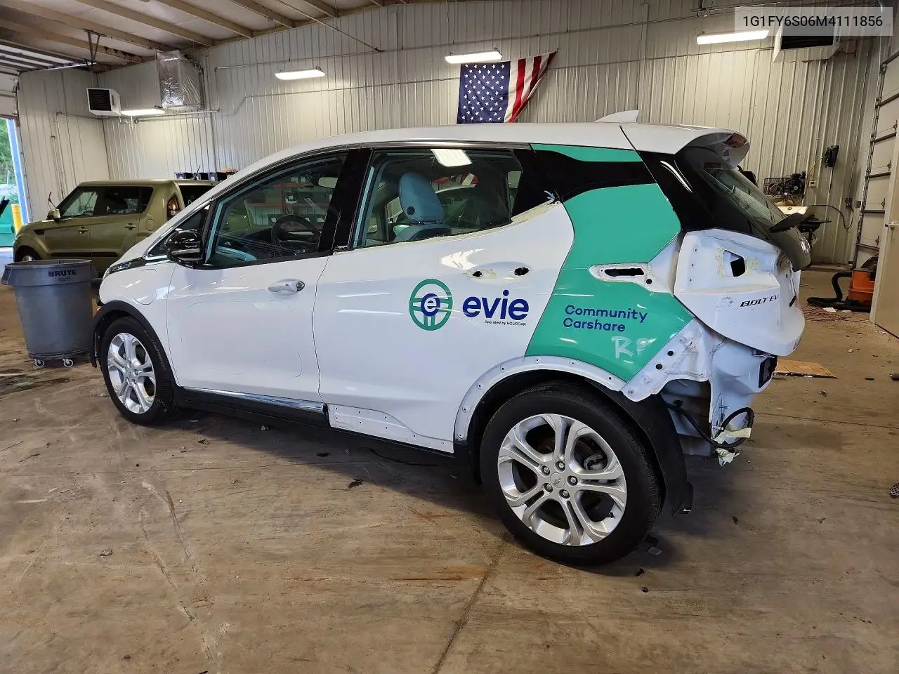 2021 Chevrolet Bolt Ev Lt VIN: 1G1FY6S06M4111856 Lot: 59783706