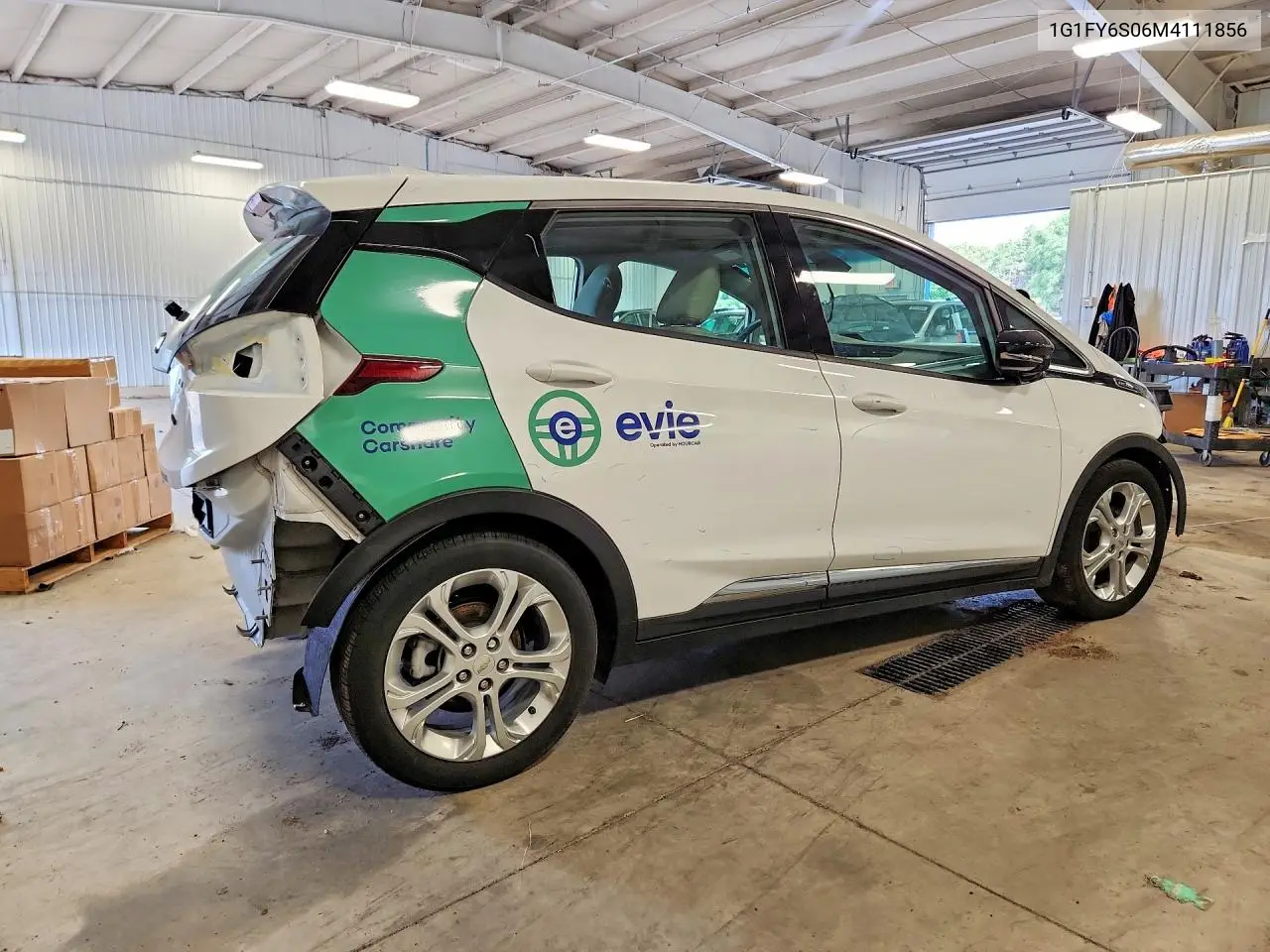2021 Chevrolet Bolt Ev Lt VIN: 1G1FY6S06M4111856 Lot: 59783706
