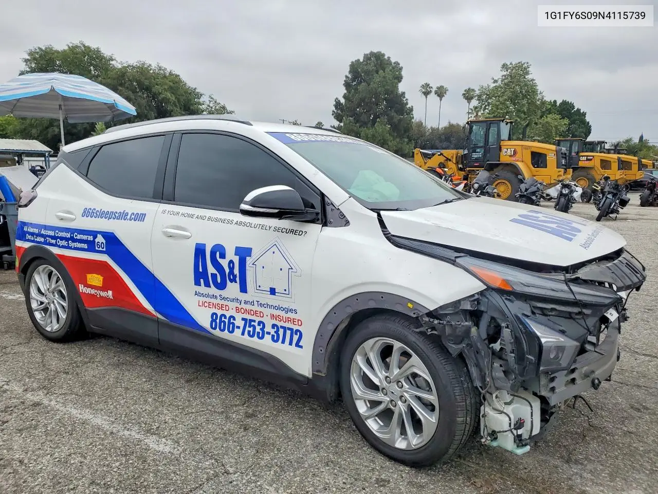 2022 Chevrolet Bolt Euv Lt VIN: 1G1FY6S09N4115739 Lot: 53974796