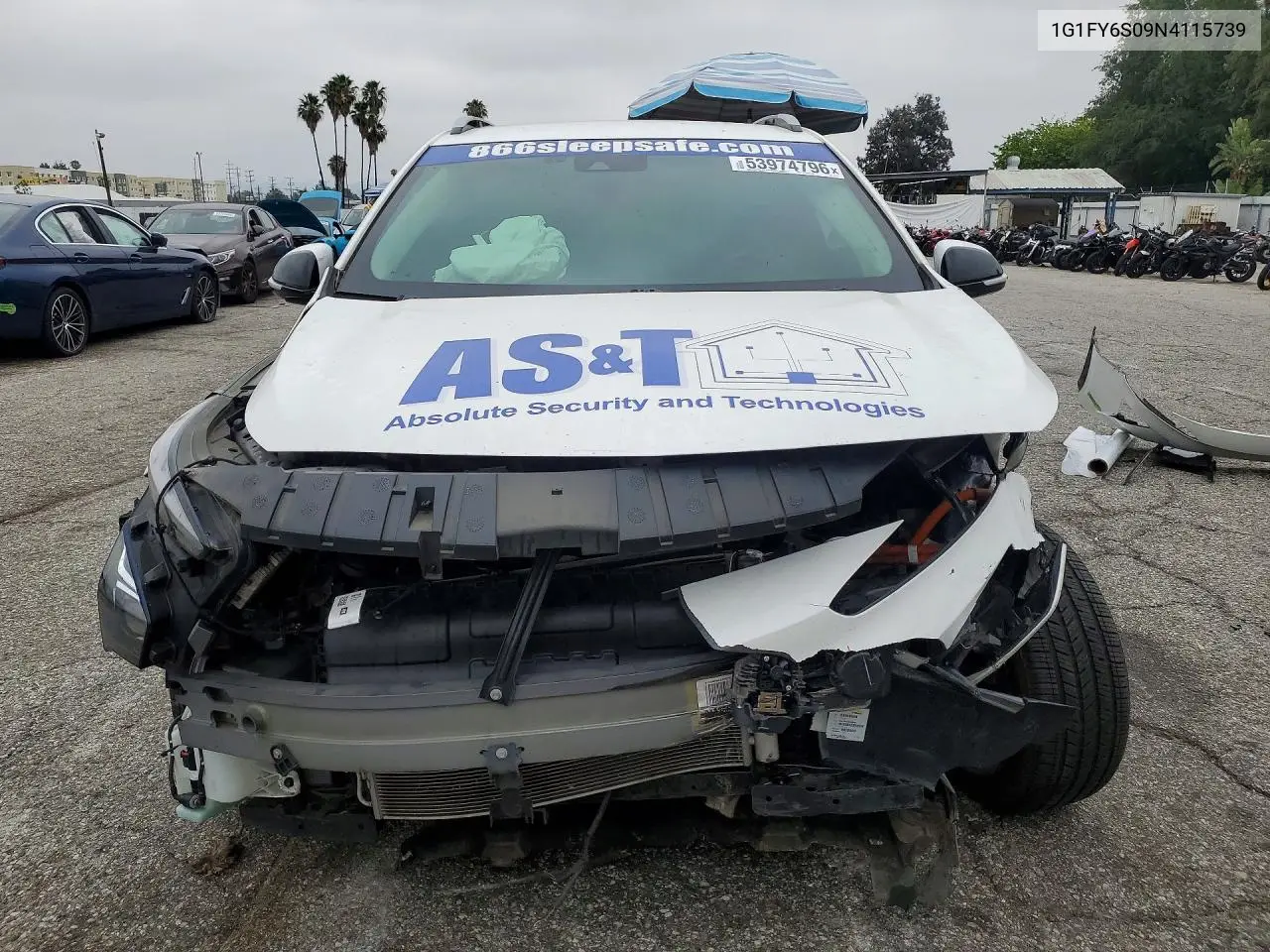 2022 Chevrolet Bolt Euv Lt VIN: 1G1FY6S09N4115739 Lot: 53974796