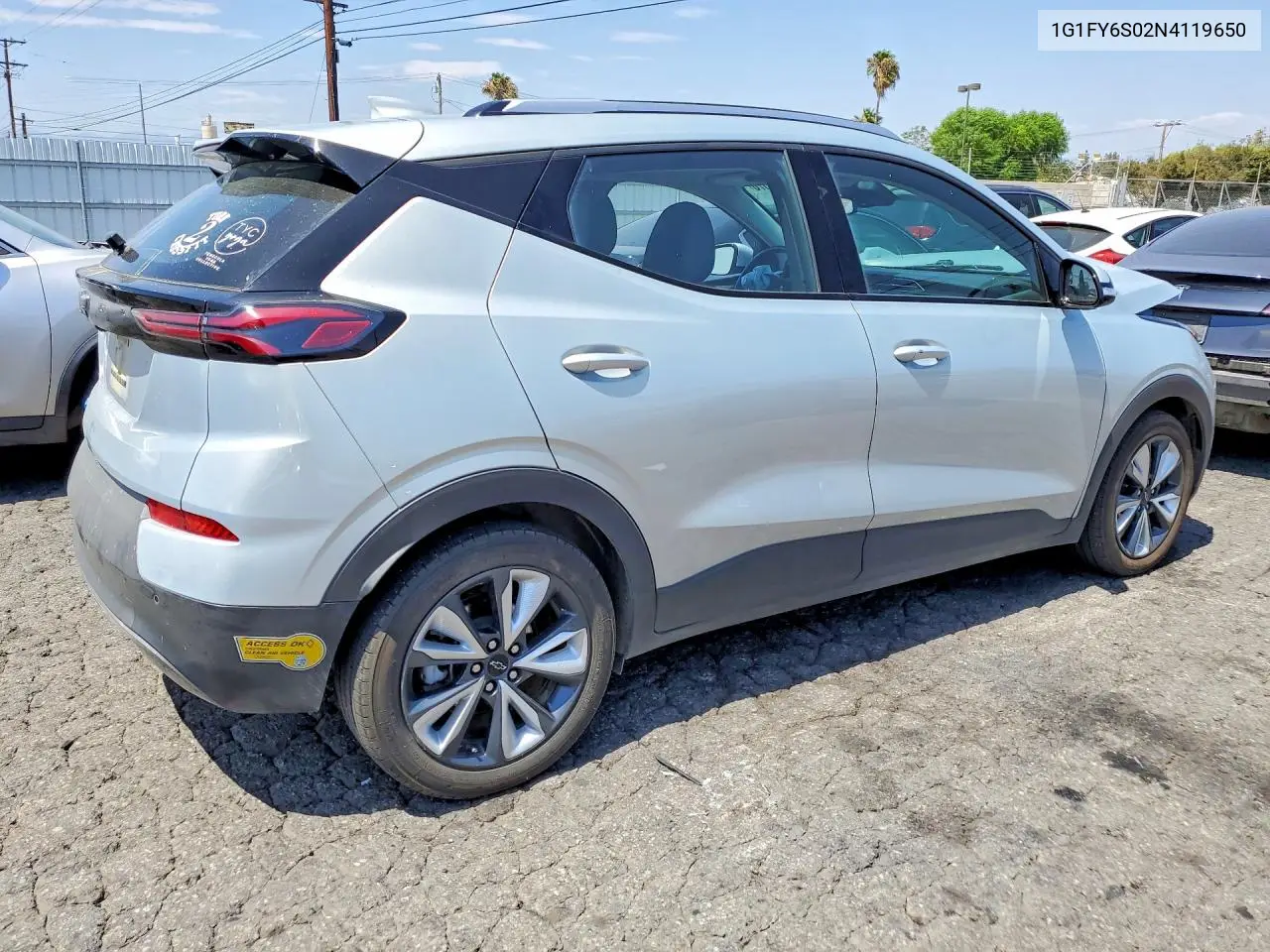 2022 Chevrolet Bolt Euv Lt VIN: 1G1FY6S02N4119650 Lot: 61627576