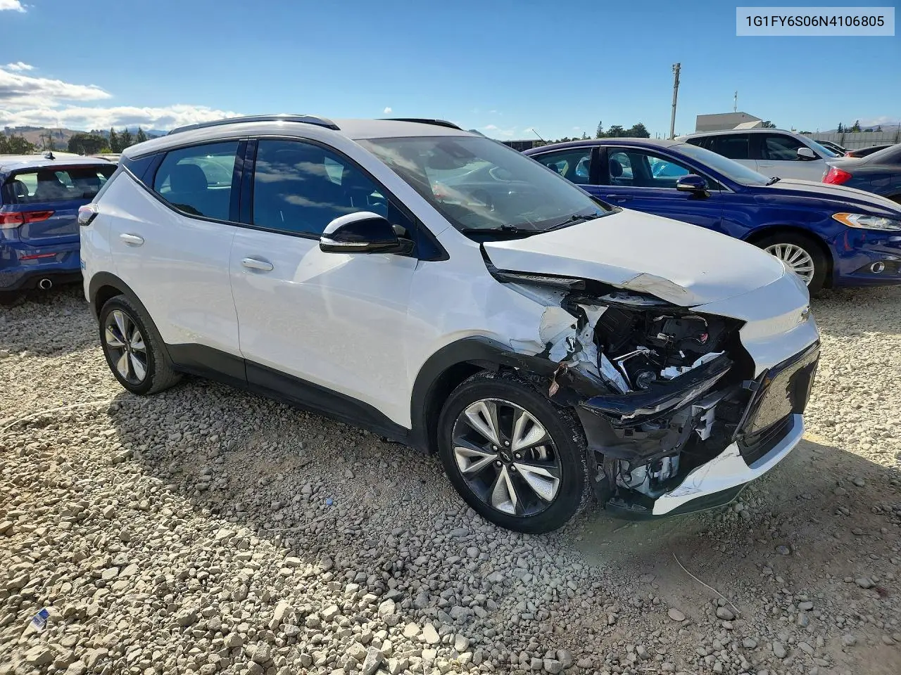2022 Chevrolet Bolt Euv Lt VIN: 1G1FY6S06N4106805 Lot: 85457995