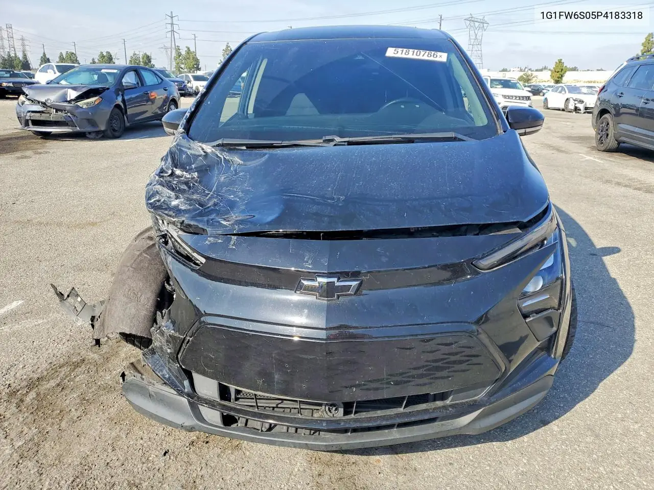 2023 Chevrolet Bolt Ev 1Lt VIN: 1G1FW6S05P4183318 Lot: 51810786