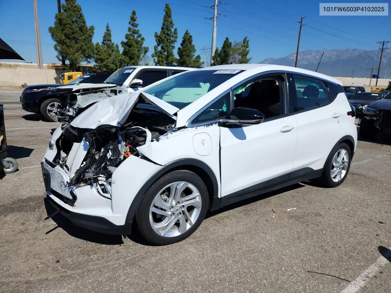 2023 Chevrolet Bolt Ev 1Lt VIN: 1G1FW6S03P4102025 Lot: 54101186