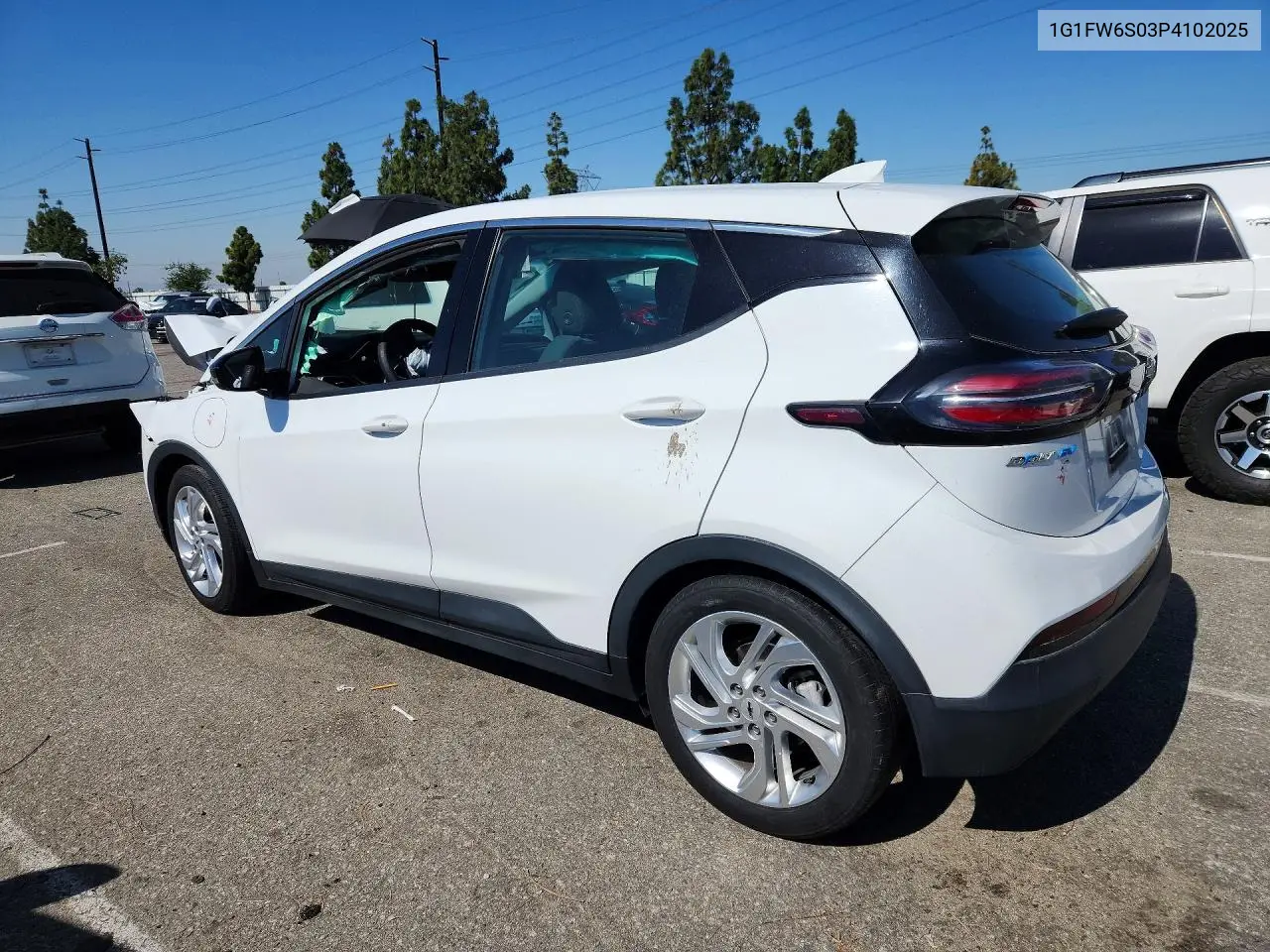 2023 Chevrolet Bolt Ev 1Lt VIN: 1G1FW6S03P4102025 Lot: 54101186