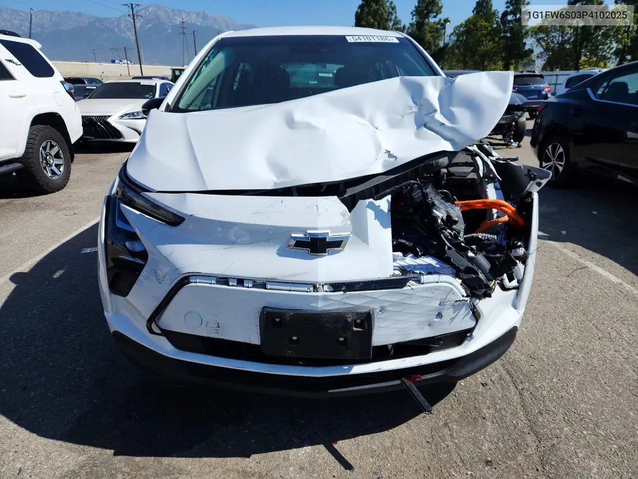 2023 Chevrolet Bolt Ev 1Lt VIN: 1G1FW6S03P4102025 Lot: 54101186