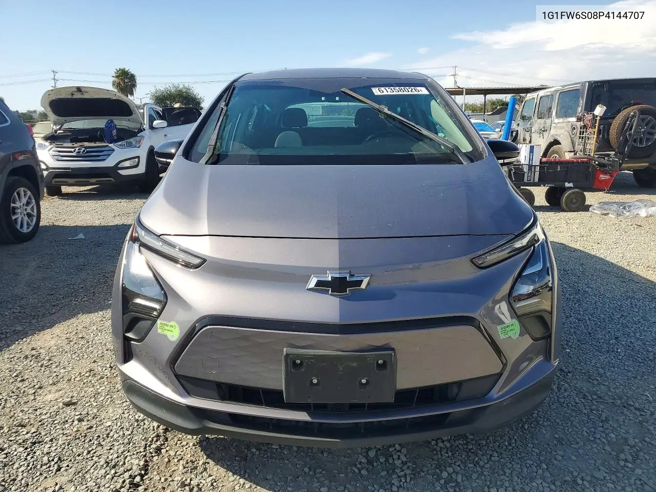 2023 Chevrolet Bolt Ev 1Lt VIN: 1G1FW6S08P4144707 Lot: 61358026
