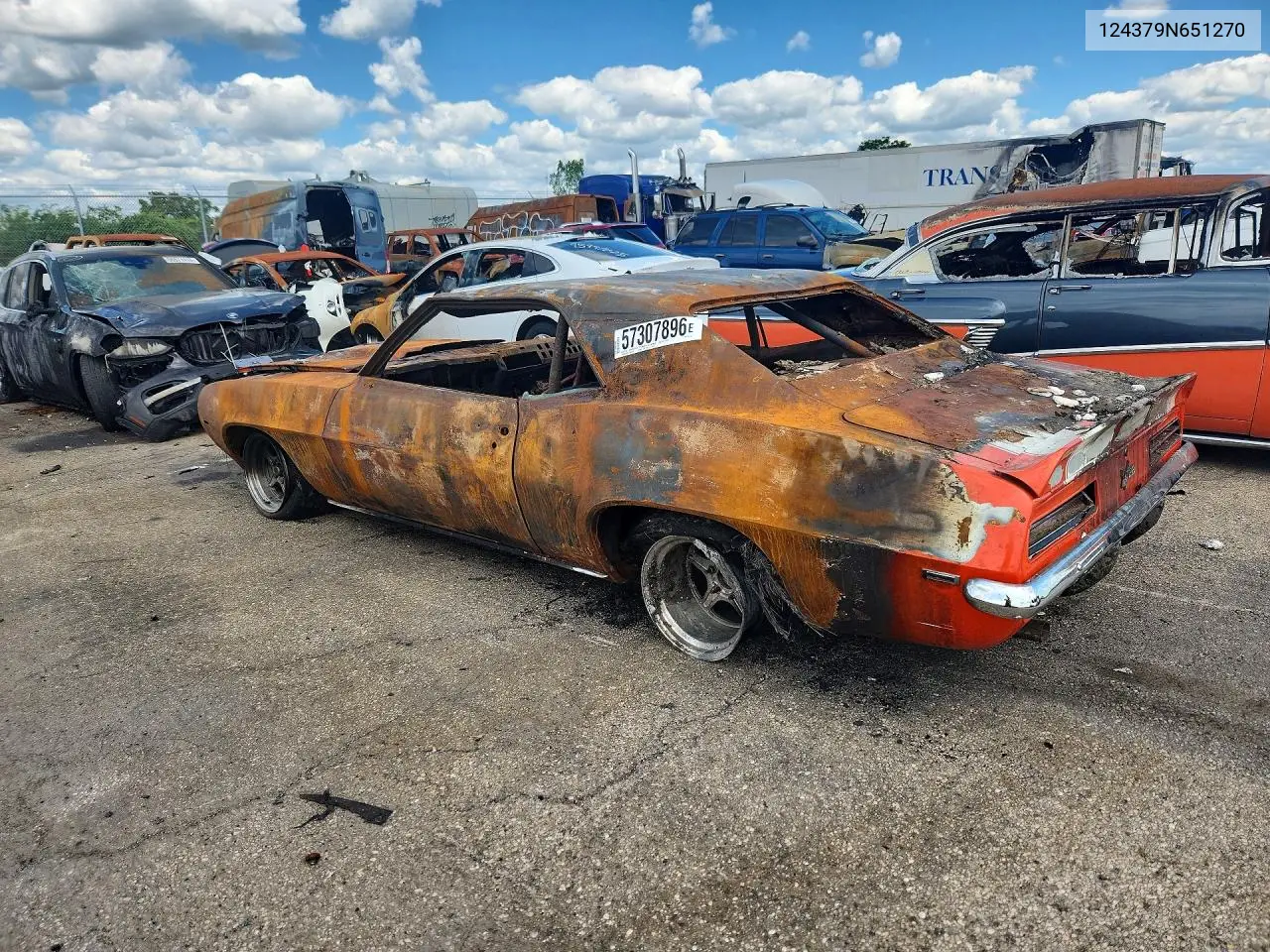 1969 Chevrolet Camaro VIN: 124379N651270 Lot: 57307896