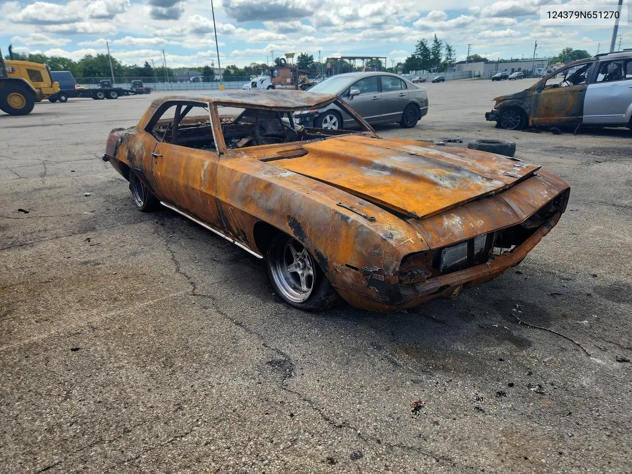 1969 Chevrolet Camaro VIN: 124379N651270 Lot: 57307896