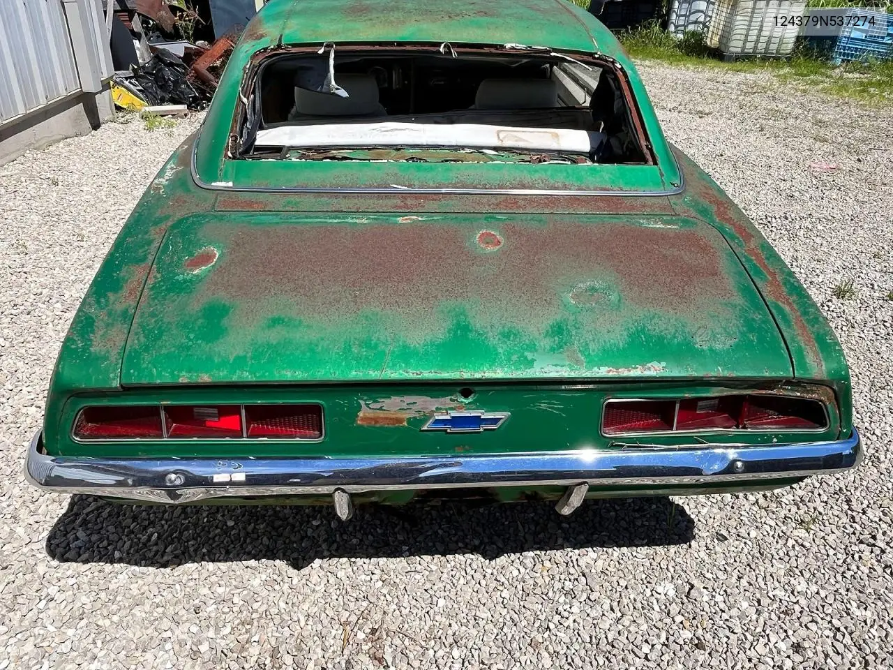 1969 Chevrolet Camaro VIN: 124379N537274 Lot: 57604196