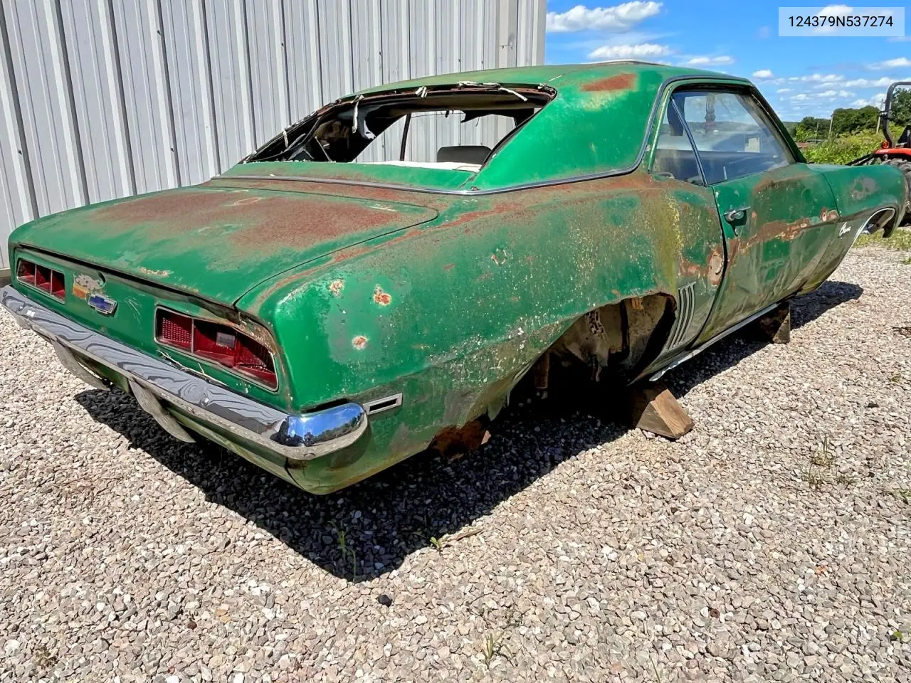 1969 Chevrolet Camaro VIN: 124379N537274 Lot: 57604196