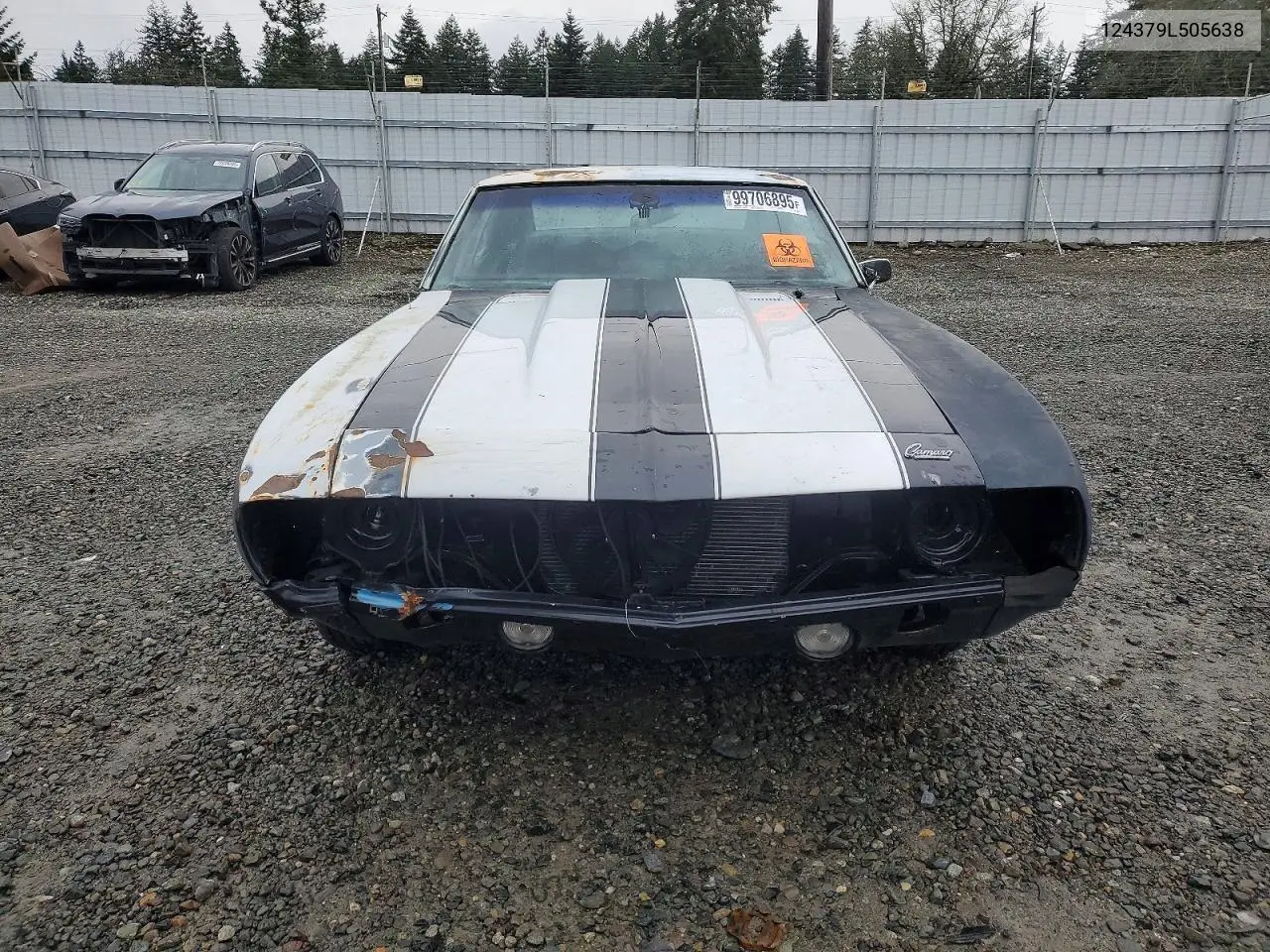 1969 Chevrolet Camaro VIN: 124379L505638 Lot: 99706895