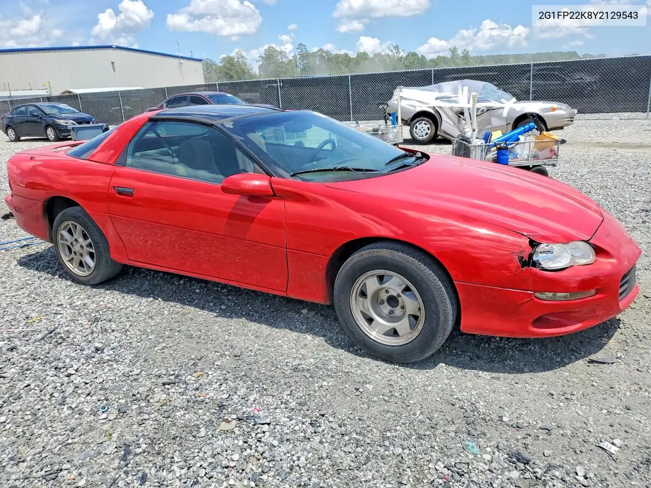 2000 Chevrolet Camaro VIN: 2G1FP22K8Y2129543 Lot: 60894076