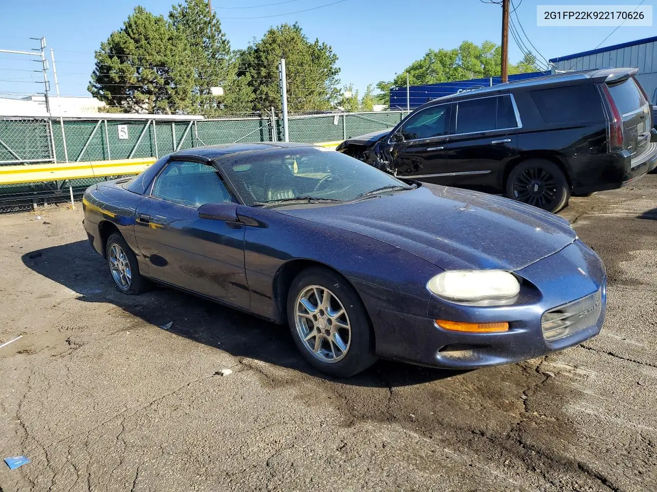 2002 Chevrolet Camaro VIN: 2G1FP22K922170626 Lot: 61195986