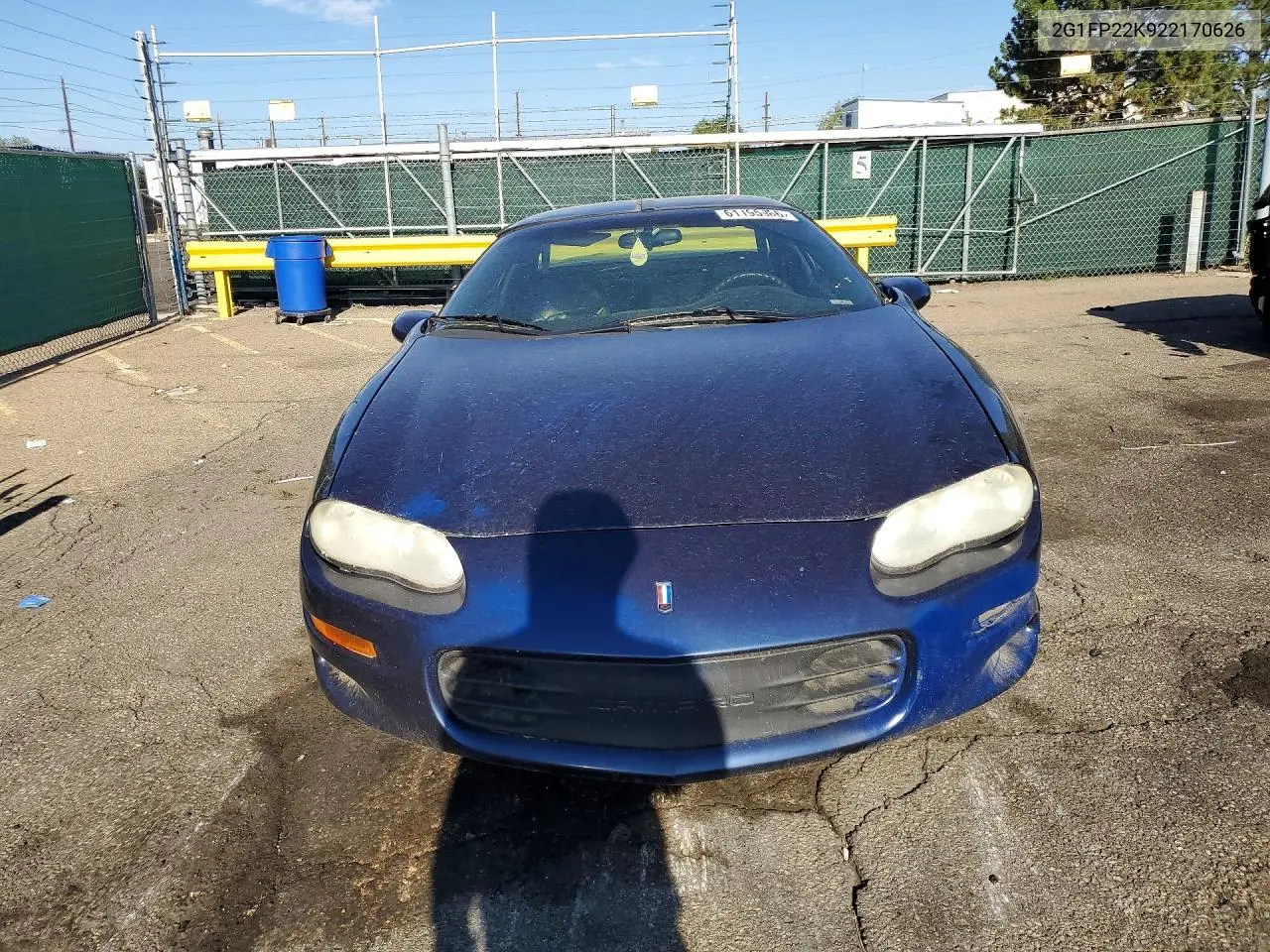 2002 Chevrolet Camaro VIN: 2G1FP22K922170626 Lot: 61195986