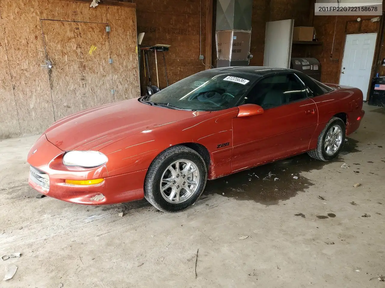 2002 Chevrolet Camaro Z28 VIN: 2G1FP22G722158678 Lot: 61225636