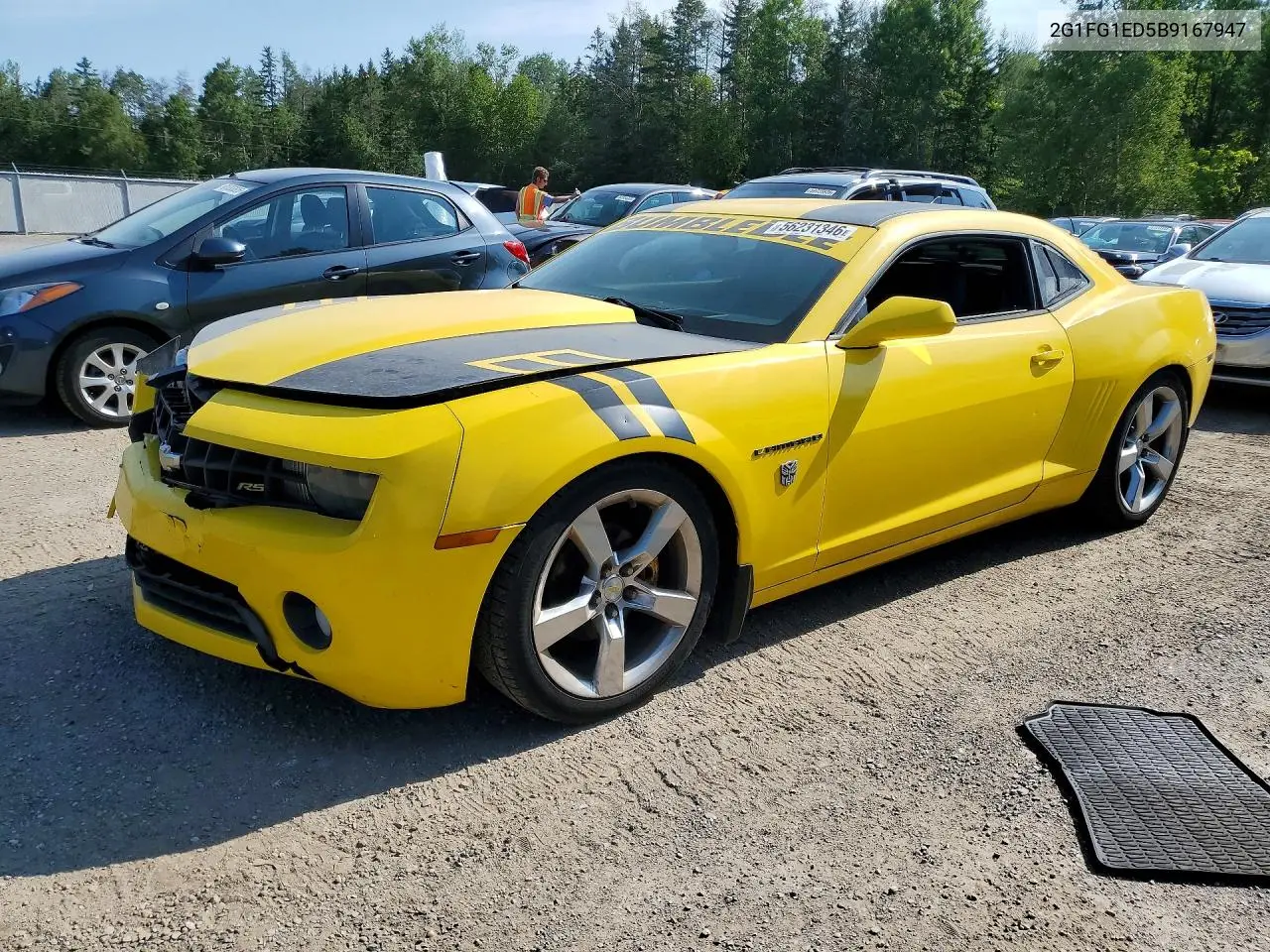 2011 Chevrolet Camaro Lt VIN: 2G1FG1ED5B9167947 Lot: 56231346