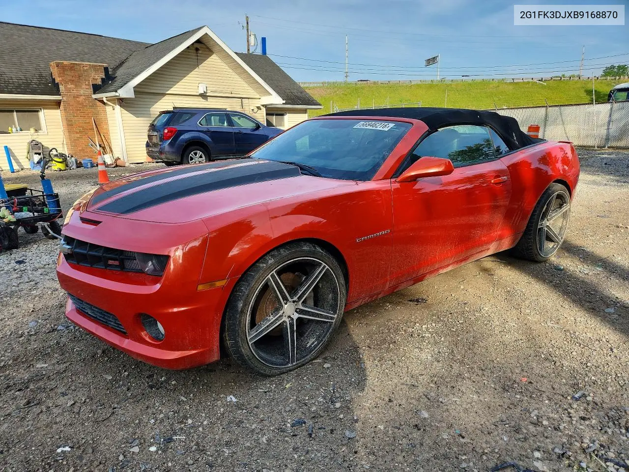 2G1FK3DJXB9168870 2011 Chevrolet Camaro 2Ss