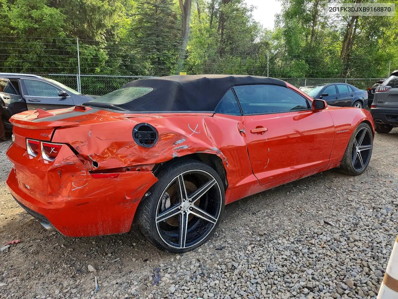 2G1FK3DJXB9168870 2011 Chevrolet Camaro 2Ss
