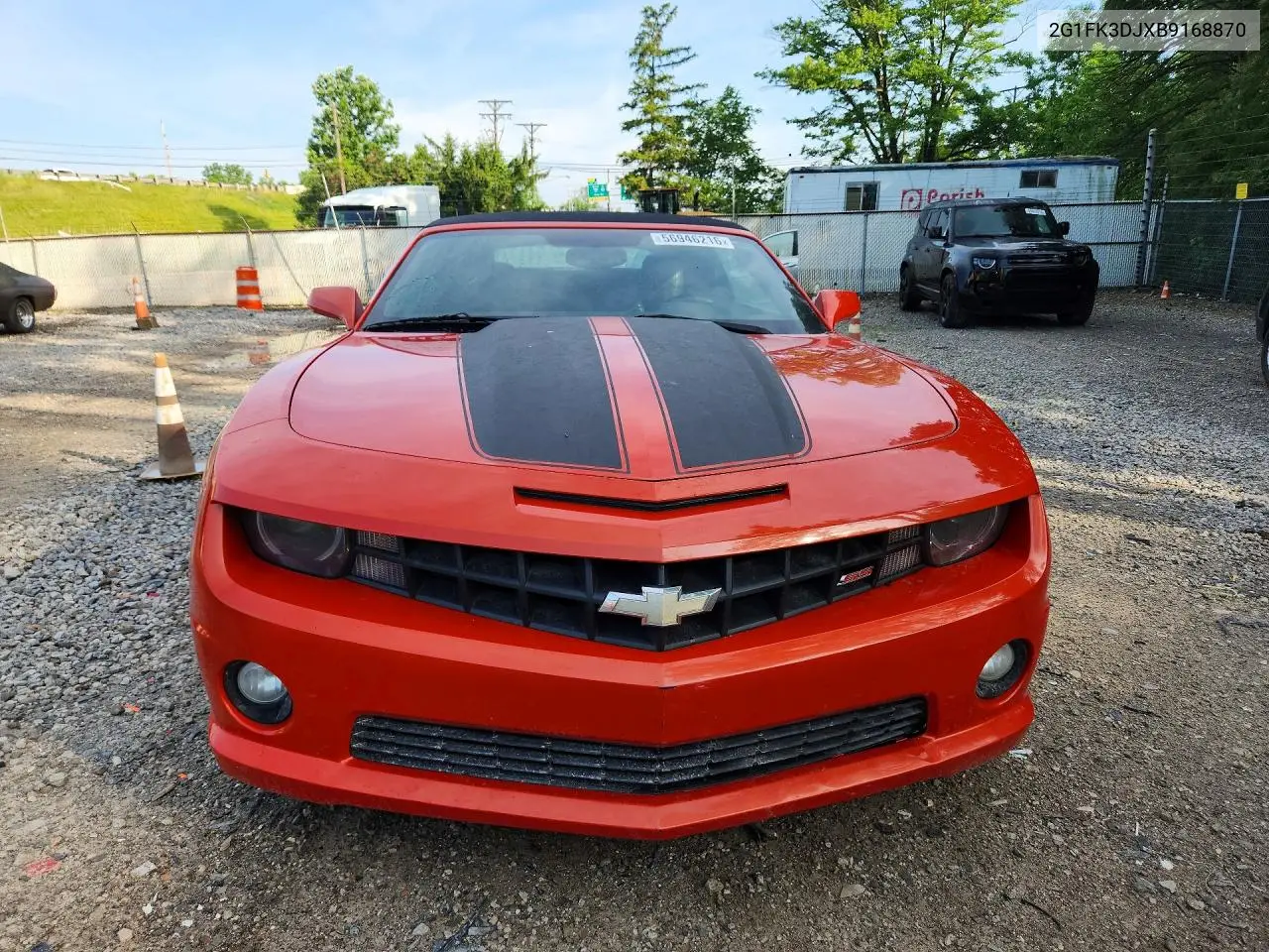 2G1FK3DJXB9168870 2011 Chevrolet Camaro 2Ss