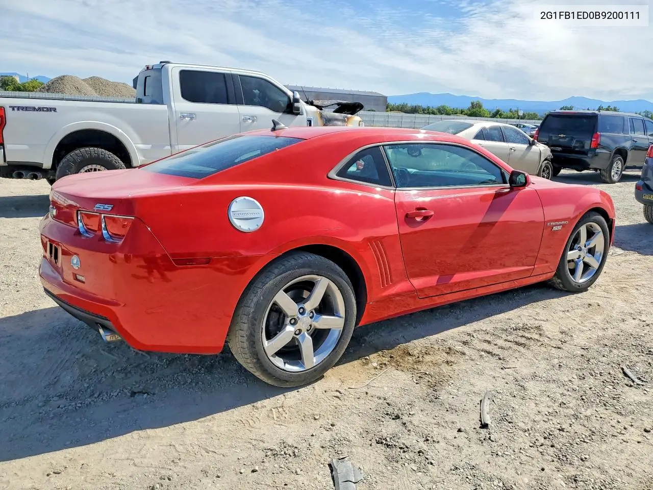 2011 Chevrolet Camaro Lt VIN: 2G1FB1ED0B9200111 Lot: 59185296