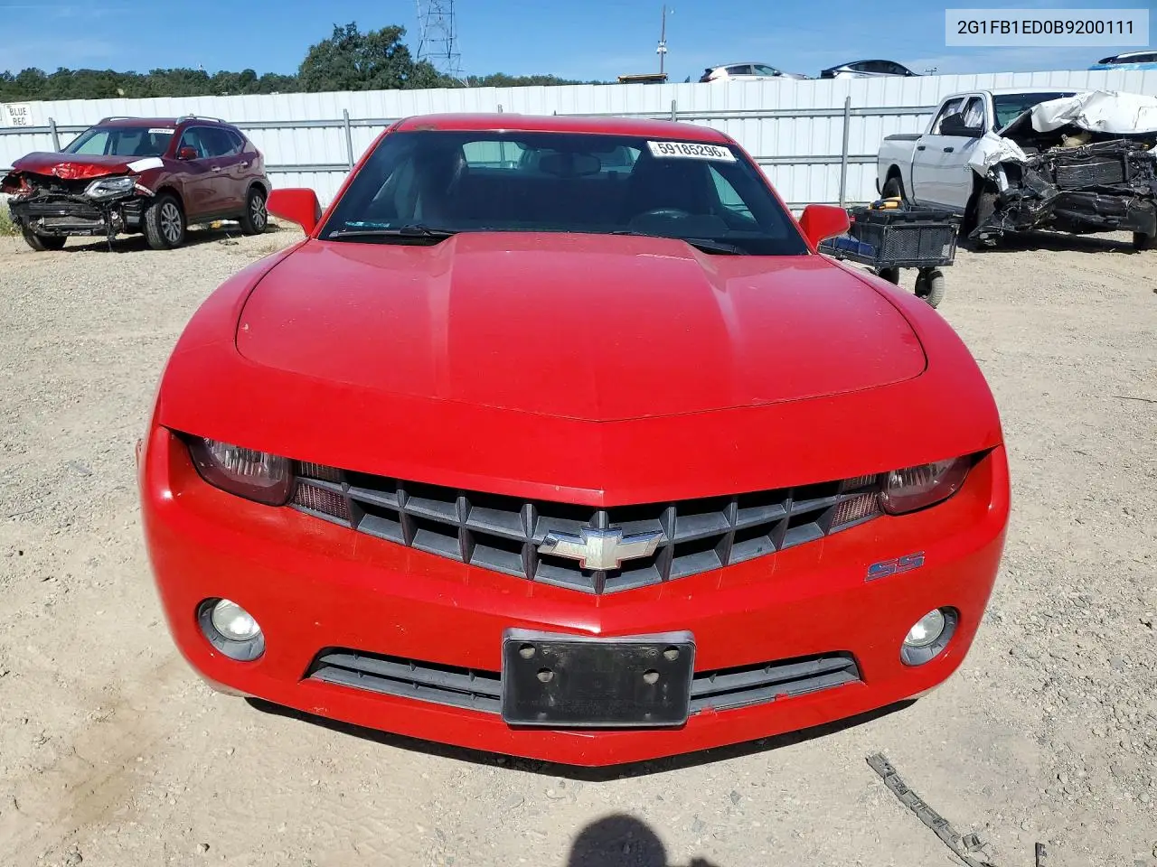 2011 Chevrolet Camaro Lt VIN: 2G1FB1ED0B9200111 Lot: 59185296