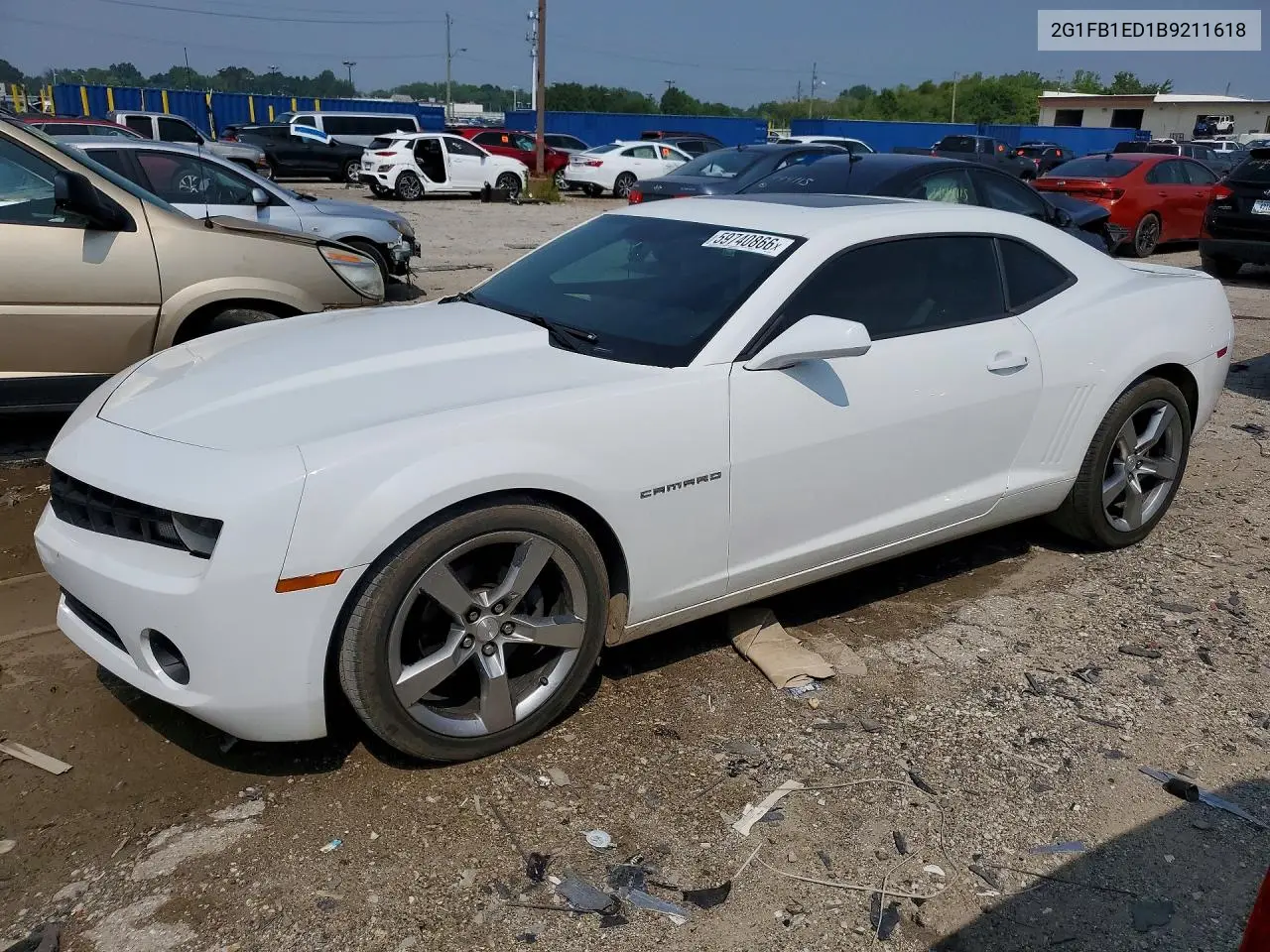 2011 Chevrolet Camaro Lt VIN: 2G1FB1ED1B9211618 Lot: 59740866