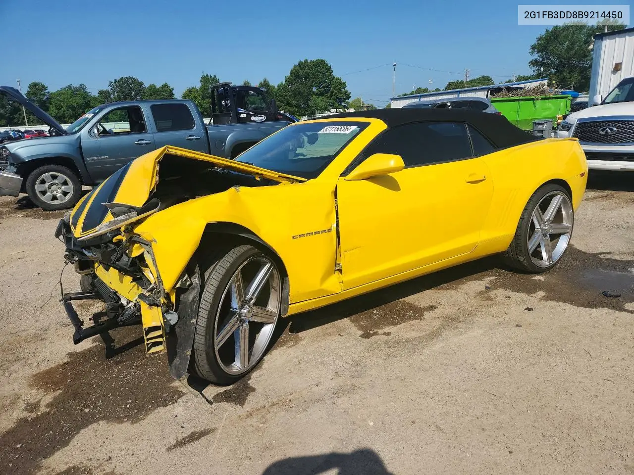 2011 Chevrolet Camaro Lt VIN: 2G1FB3DD8B9214450 Lot: 62116836