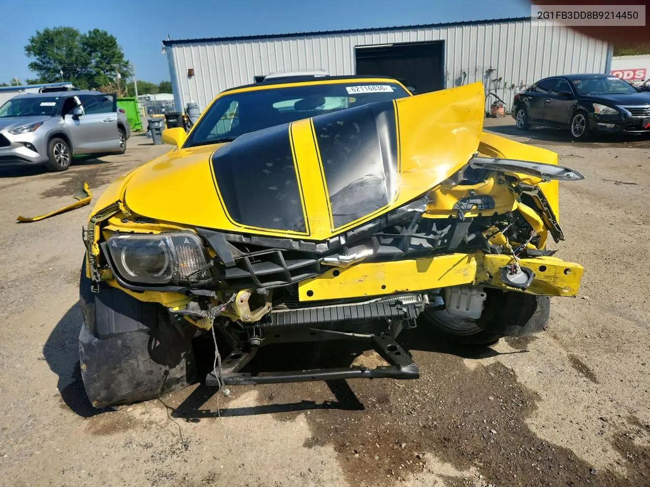 2011 Chevrolet Camaro Lt VIN: 2G1FB3DD8B9214450 Lot: 62116836