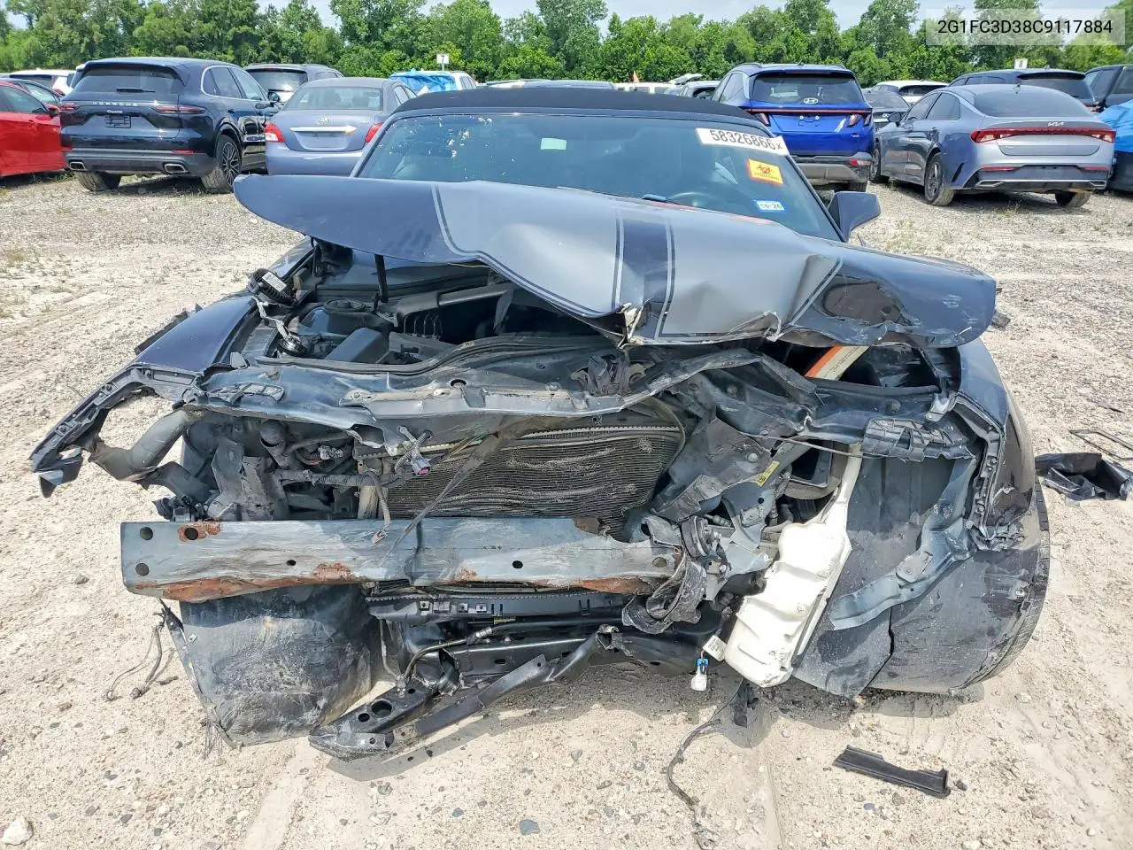 2012 Chevrolet Camaro Lt VIN: 2G1FC3D38C9117884 Lot: 58326866