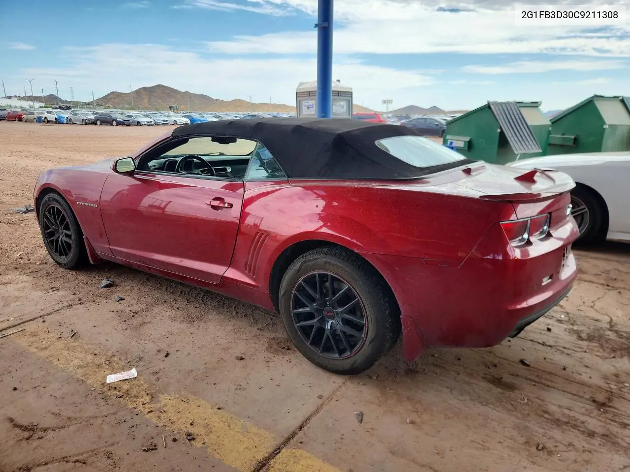 2012 Chevrolet Camaro Lt VIN: 2G1FB3D30C9211308 Lot: 61090276