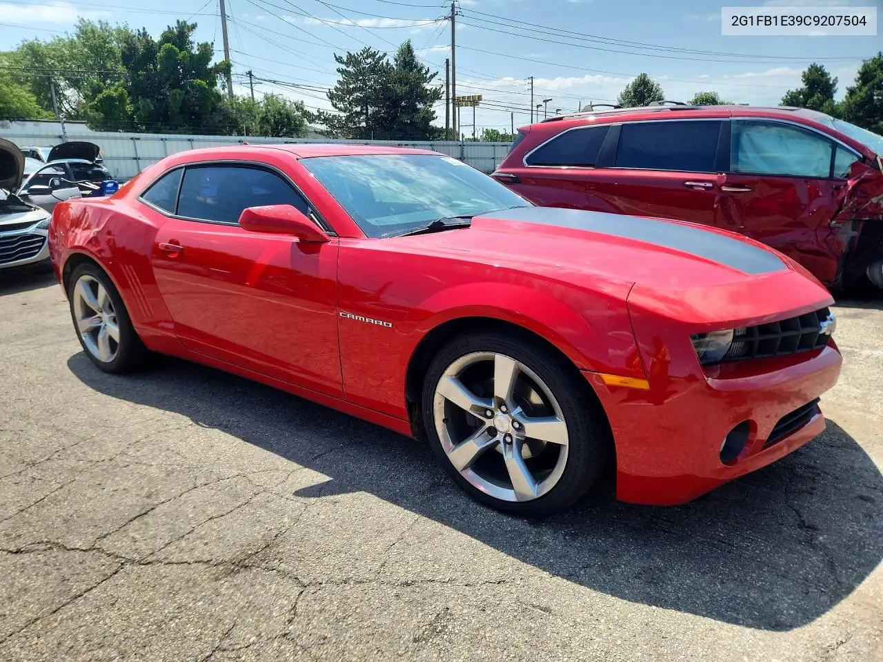 2012 Chevrolet Camaro Lt VIN: 2G1FB1E39C9207504 Lot: 62281756