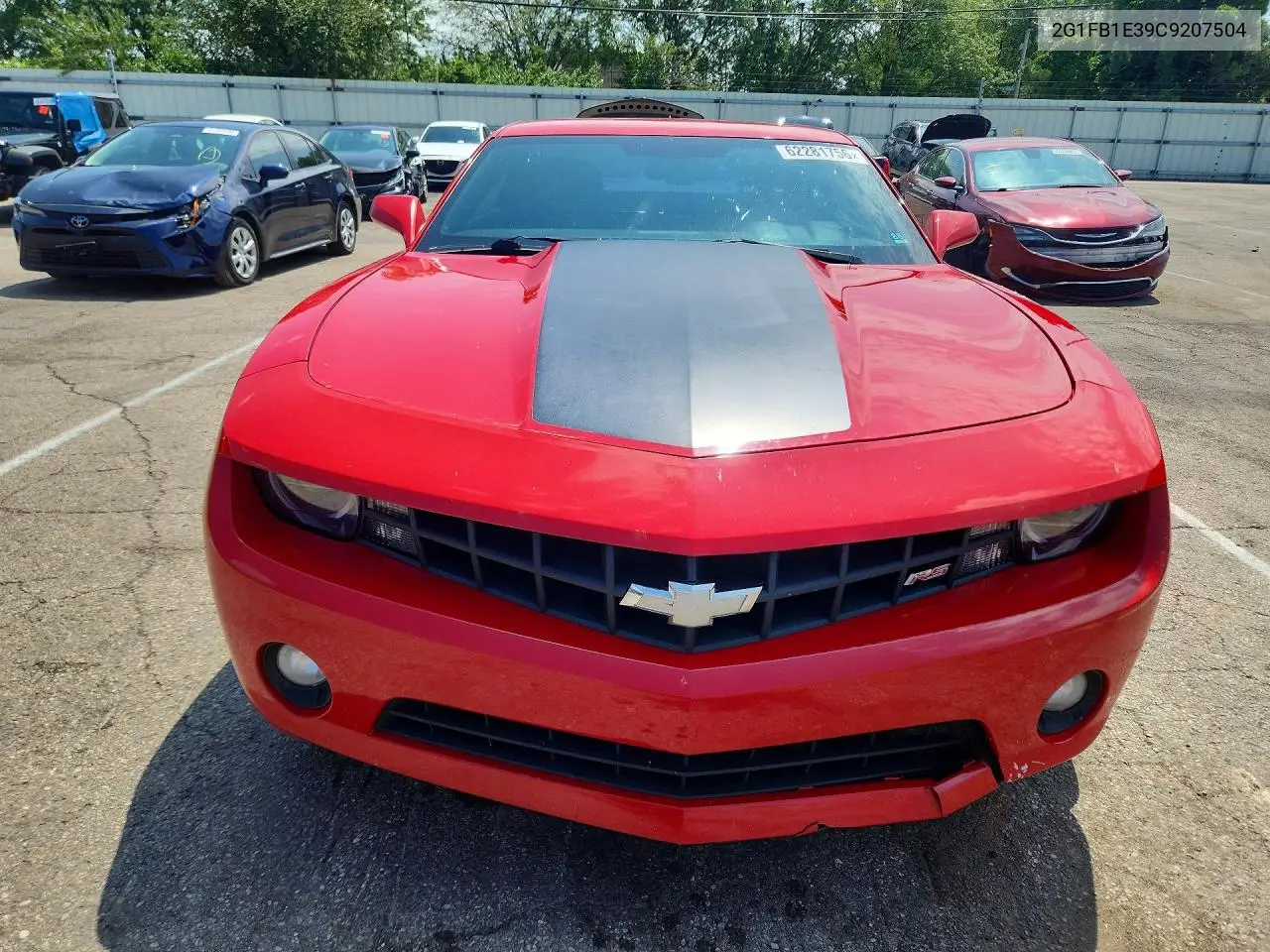 2012 Chevrolet Camaro Lt VIN: 2G1FB1E39C9207504 Lot: 62281756