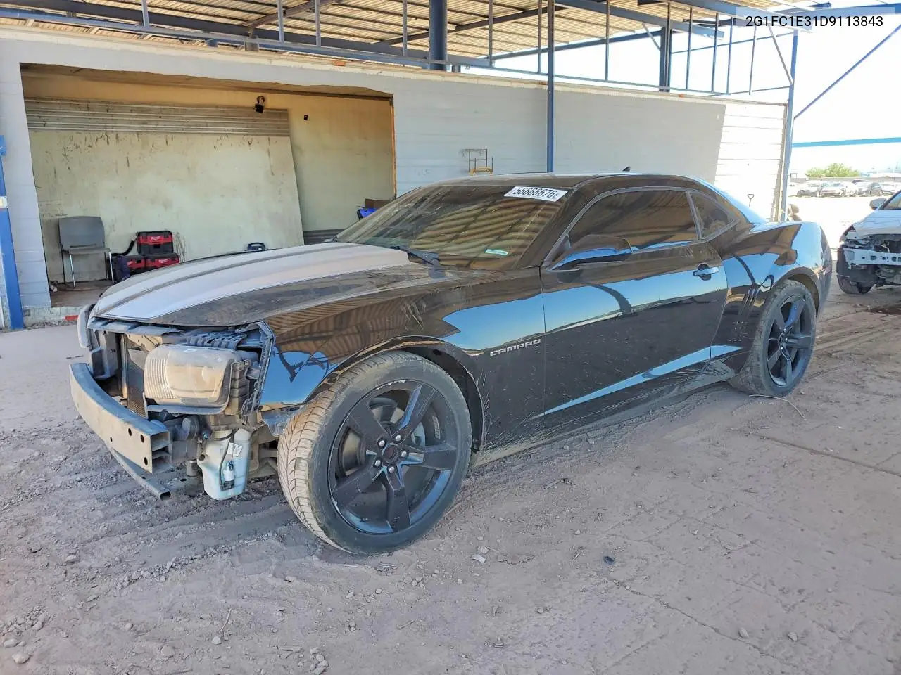 2013 Chevrolet Camaro Lt VIN: 2G1FC1E31D9113843 Lot: 56668676