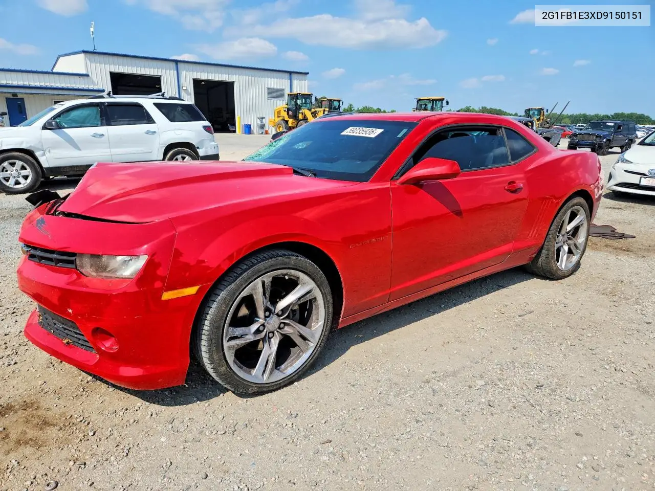 2013 Chevrolet Camaro Lt VIN: 2G1FB1E3XD9150151 Lot: 59235936
